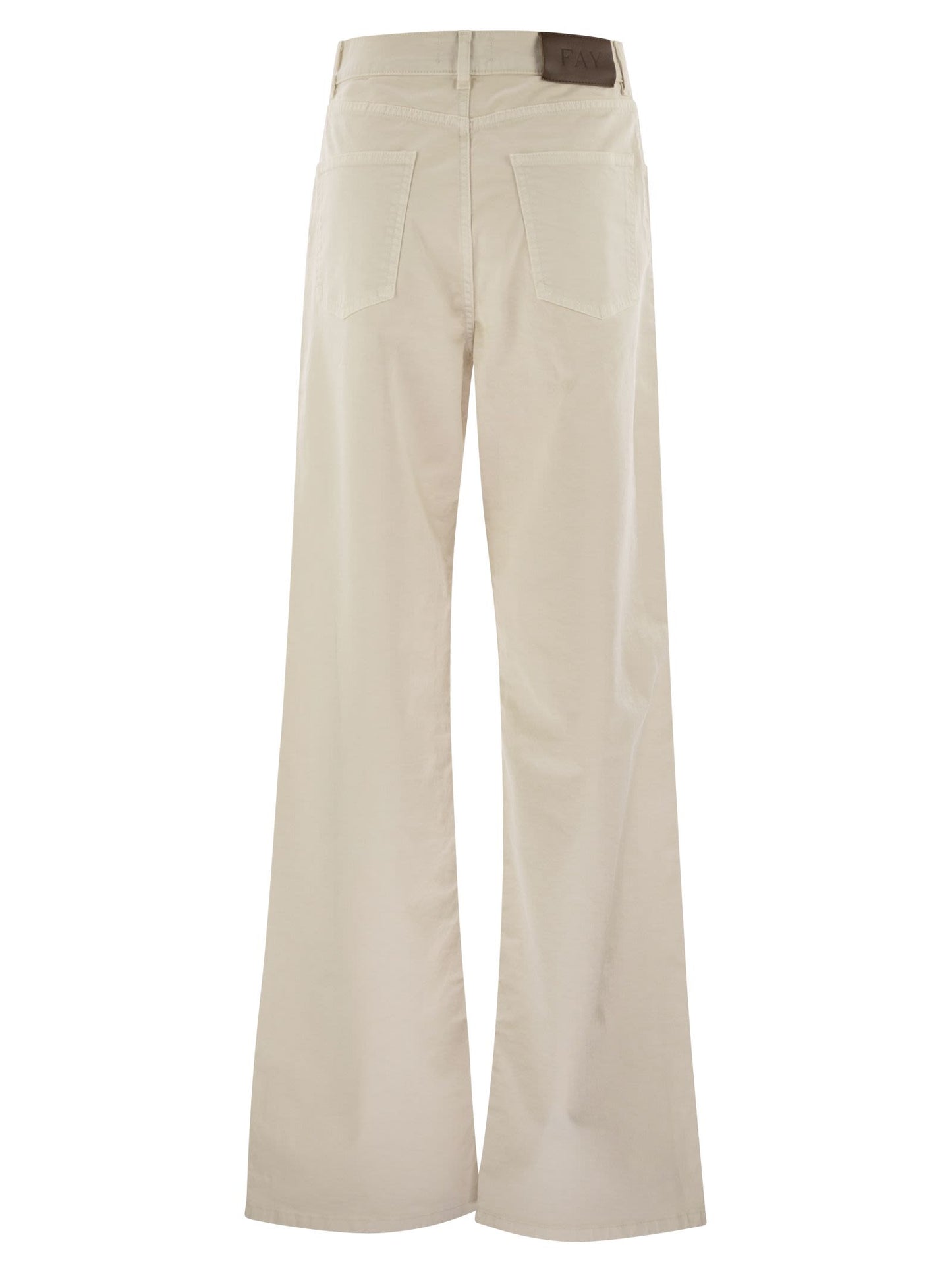 Fay Women 5-Pocket Trousers In Stretch Cotton Drill FAY