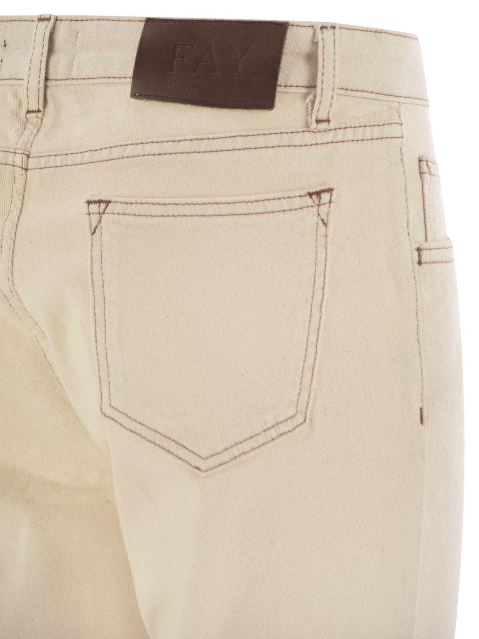 Fay Women Denim 5-Pocket Trousers FAY
