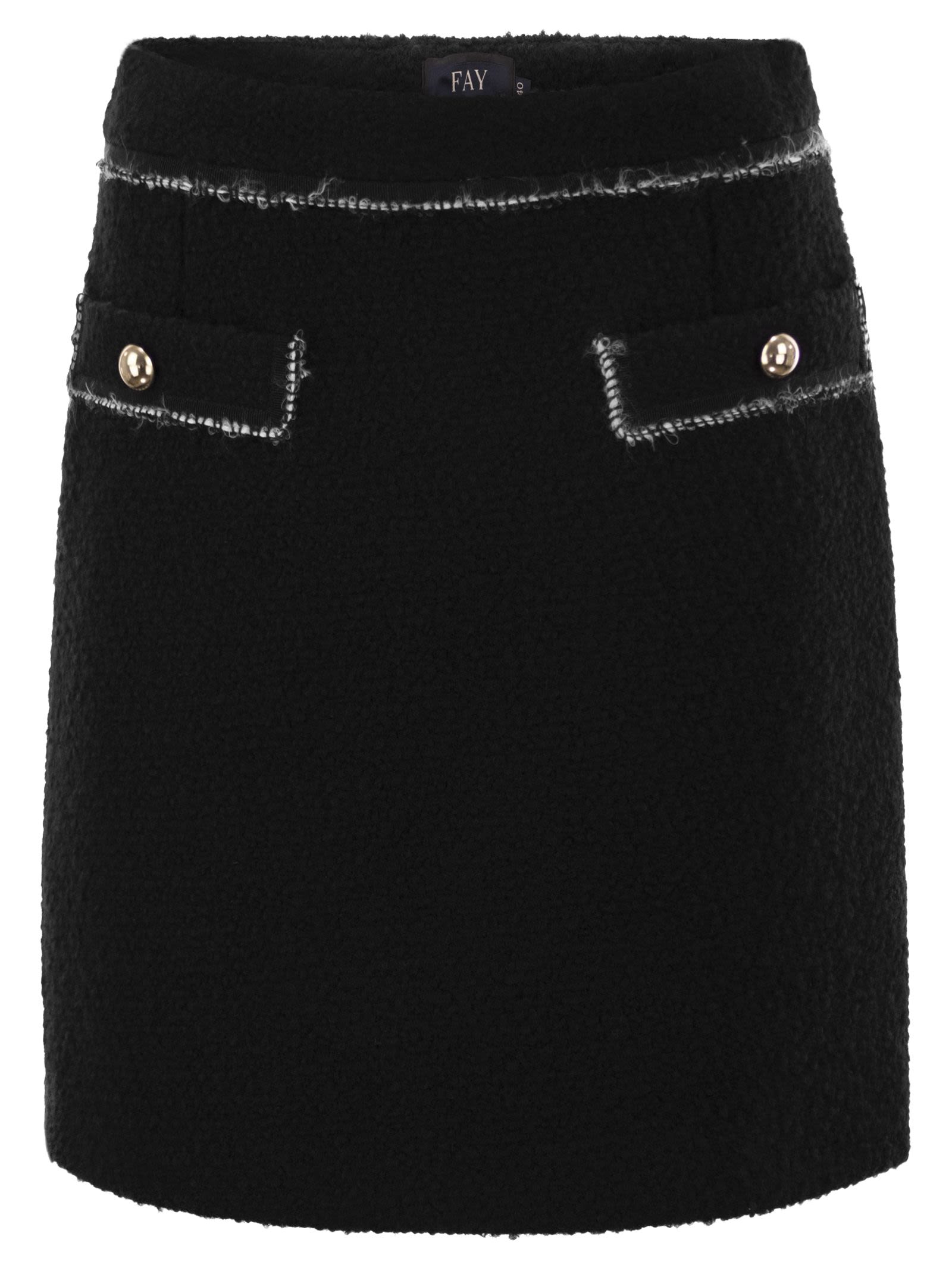 Fay Women Wool Short Skirt FAY