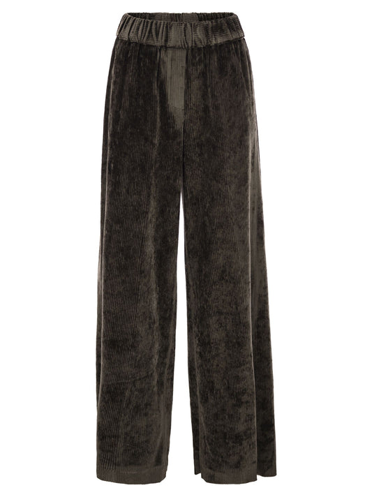 Peserico Women Fluid Corduroy Trousers PESERICO