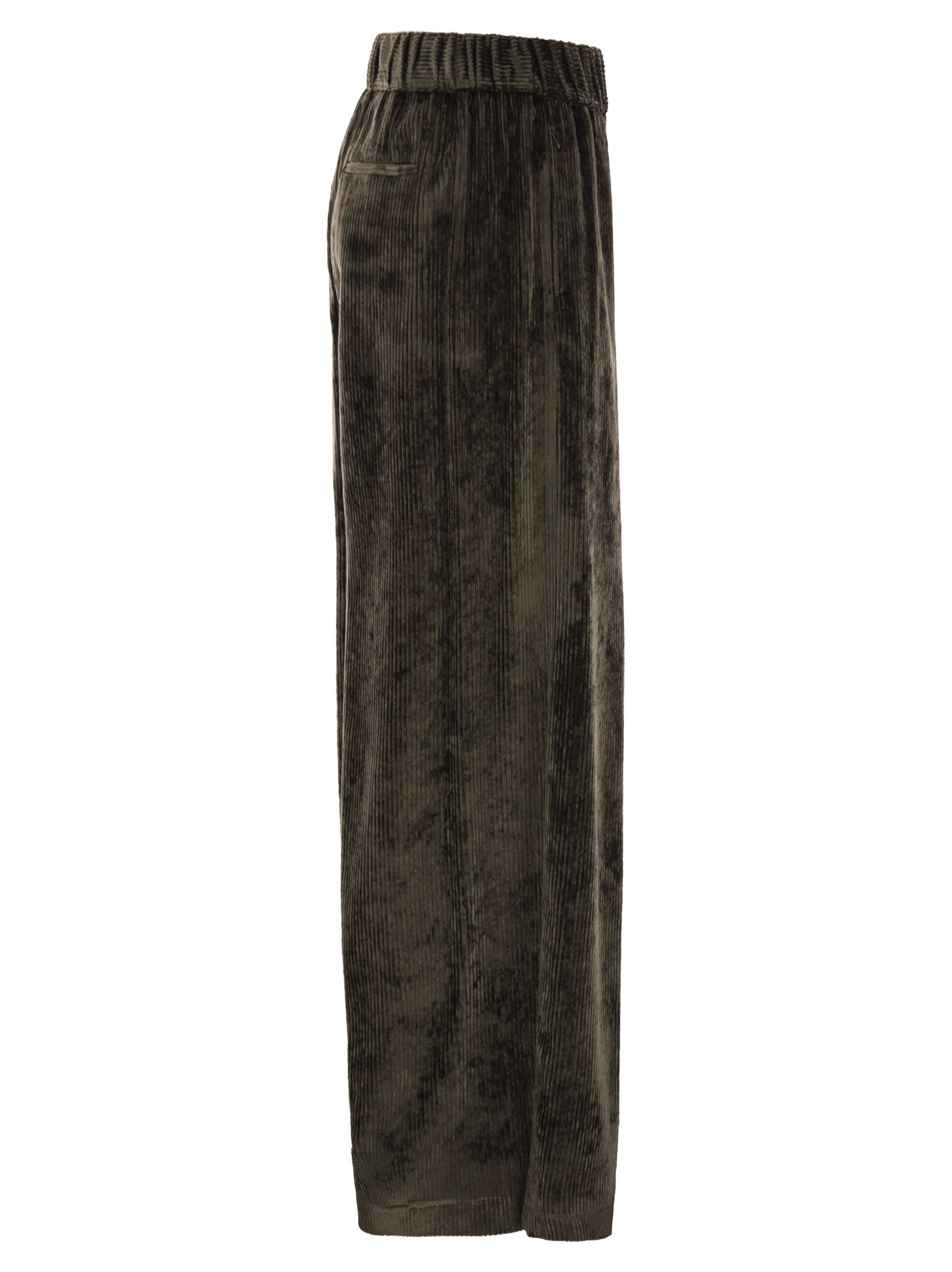 Peserico Women Fluid Corduroy Trousers PESERICO