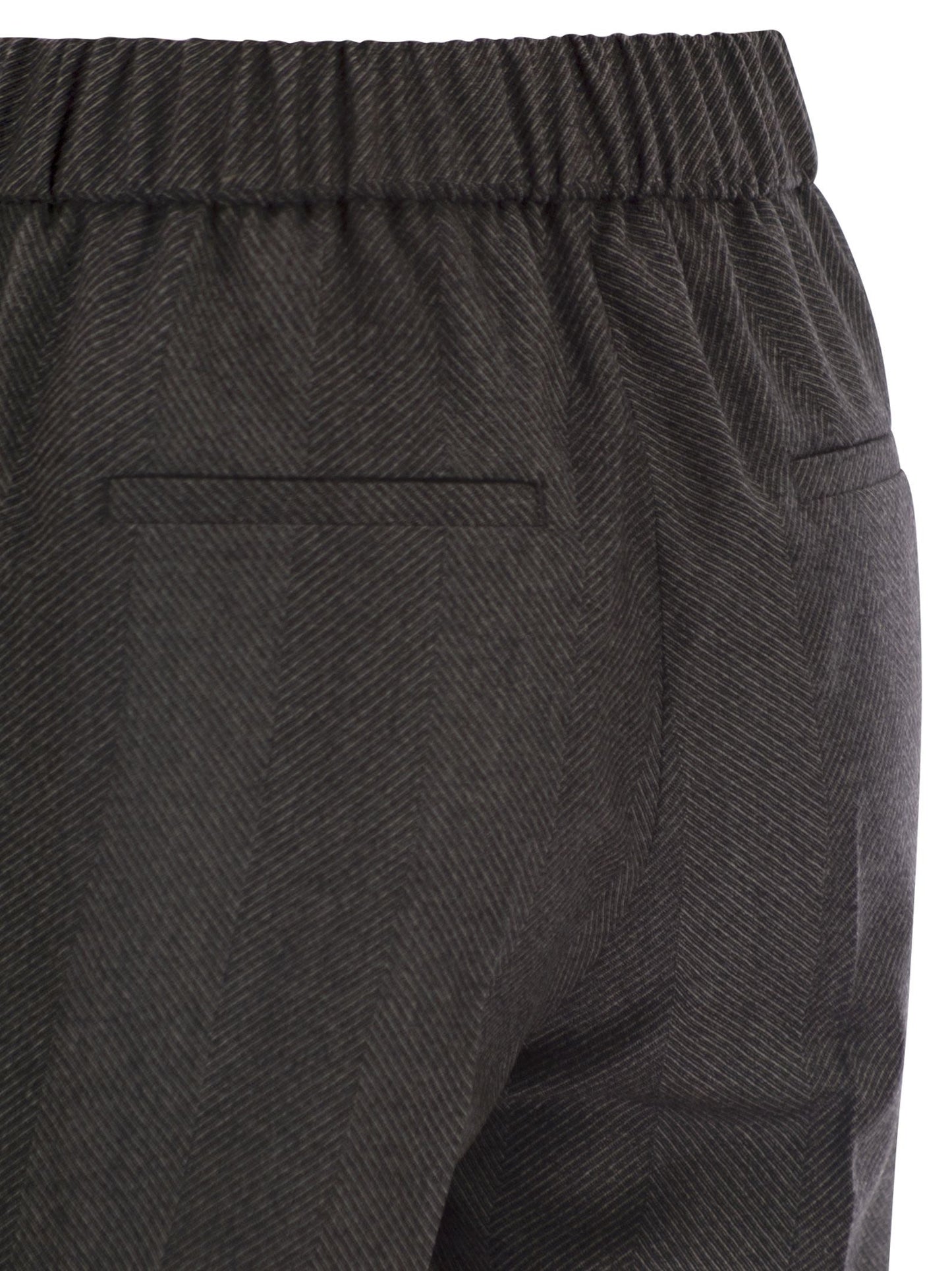 Peserico Women Stretch Virgin Wool Trousers PESERICO