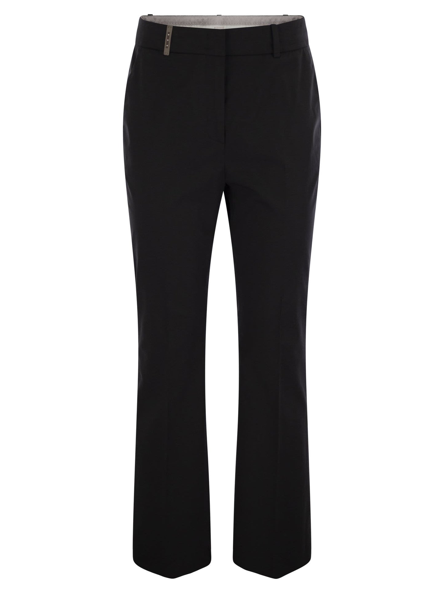 Peserico Women Stretch Cotton Trousers PESERICO