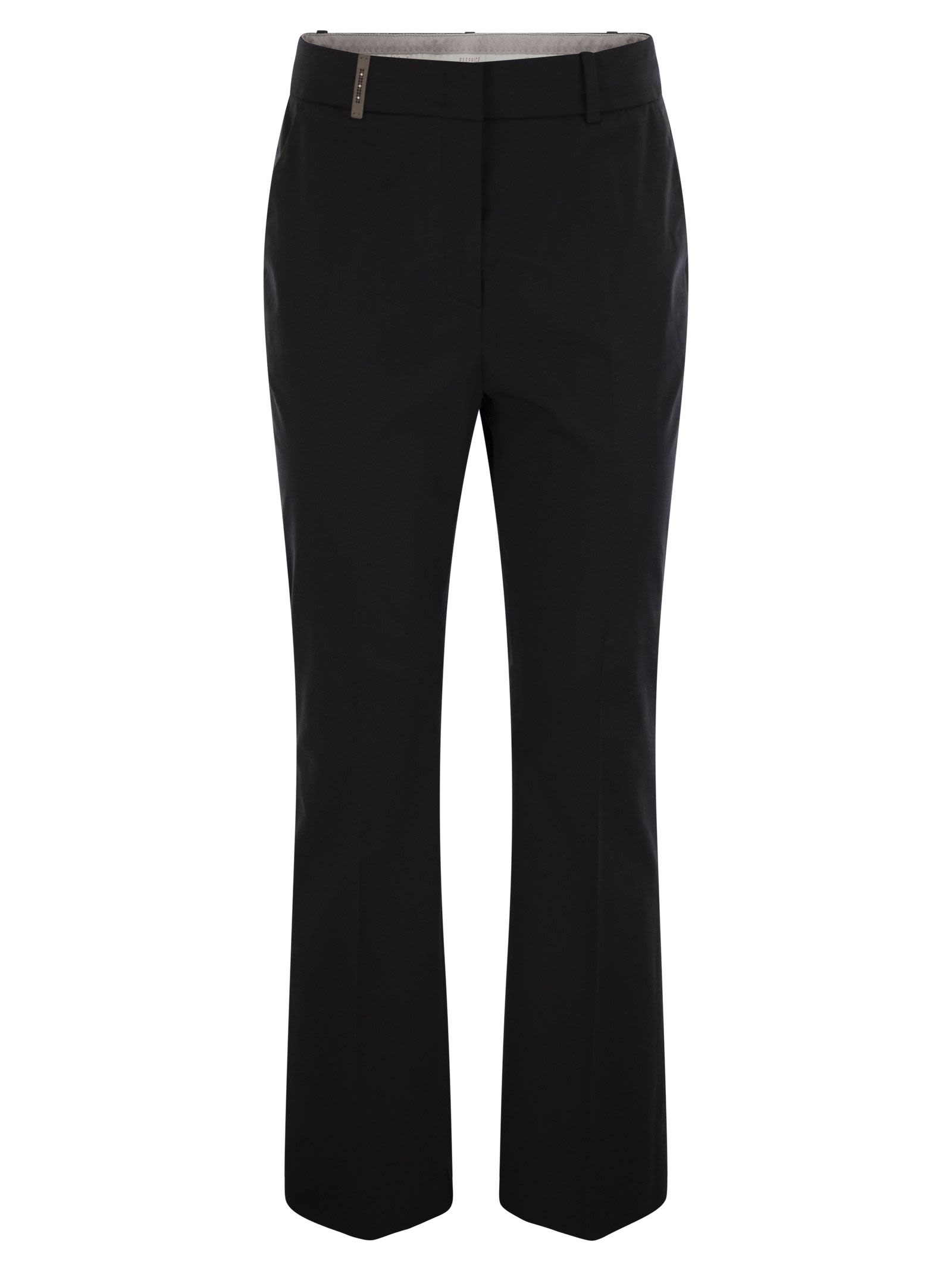 Peserico Women Stretch Cotton Trousers PESERICO