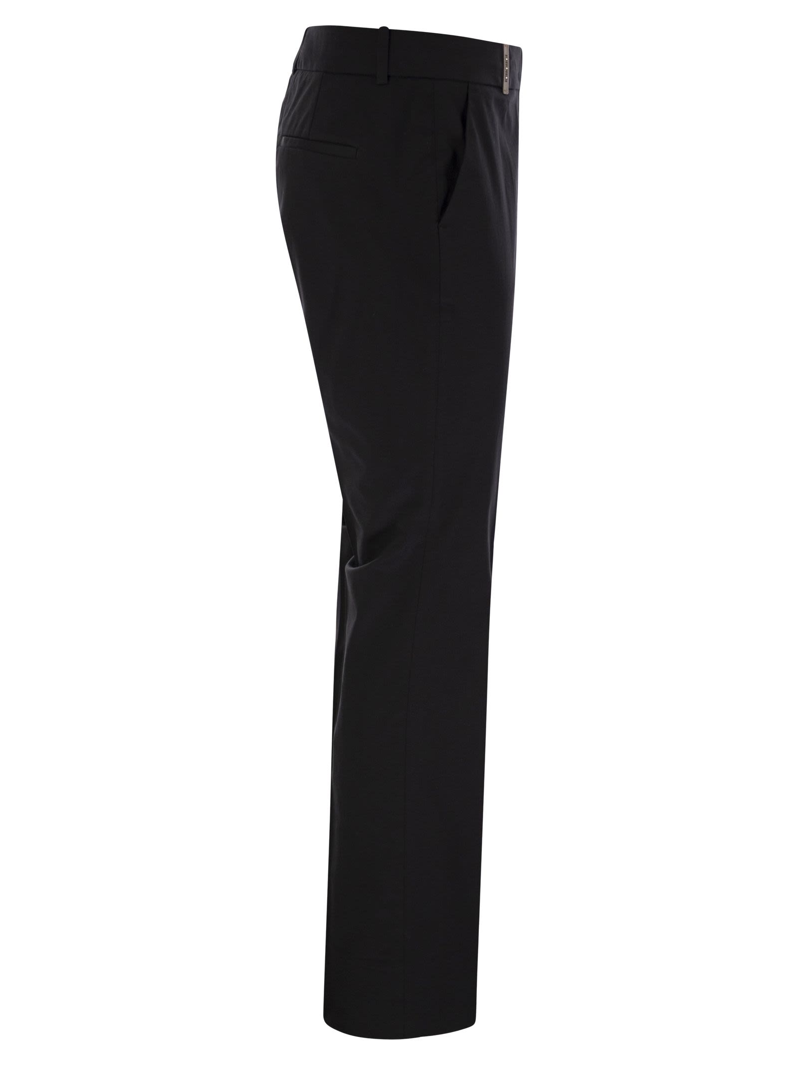 Peserico Women Stretch Cotton Trousers PESERICO