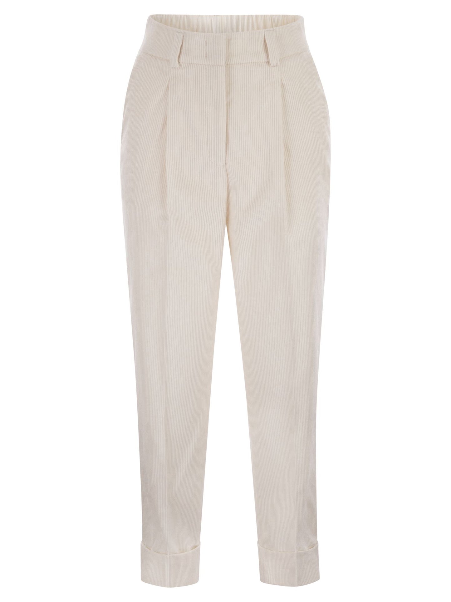 Peserico Women 500-Stripe Velvet Trousers PESERICO