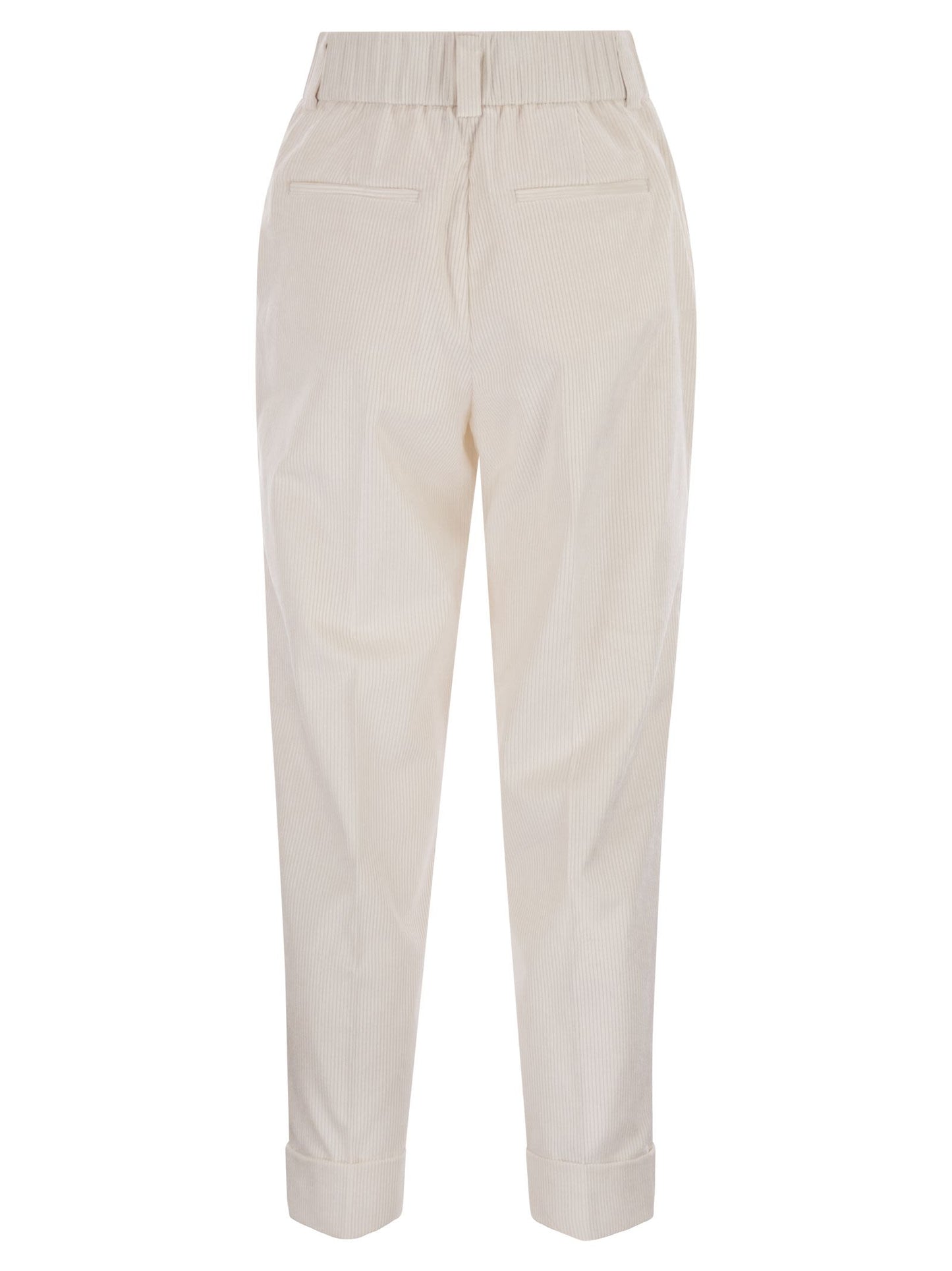 Peserico Women 500-Stripe Velvet Trousers PESERICO