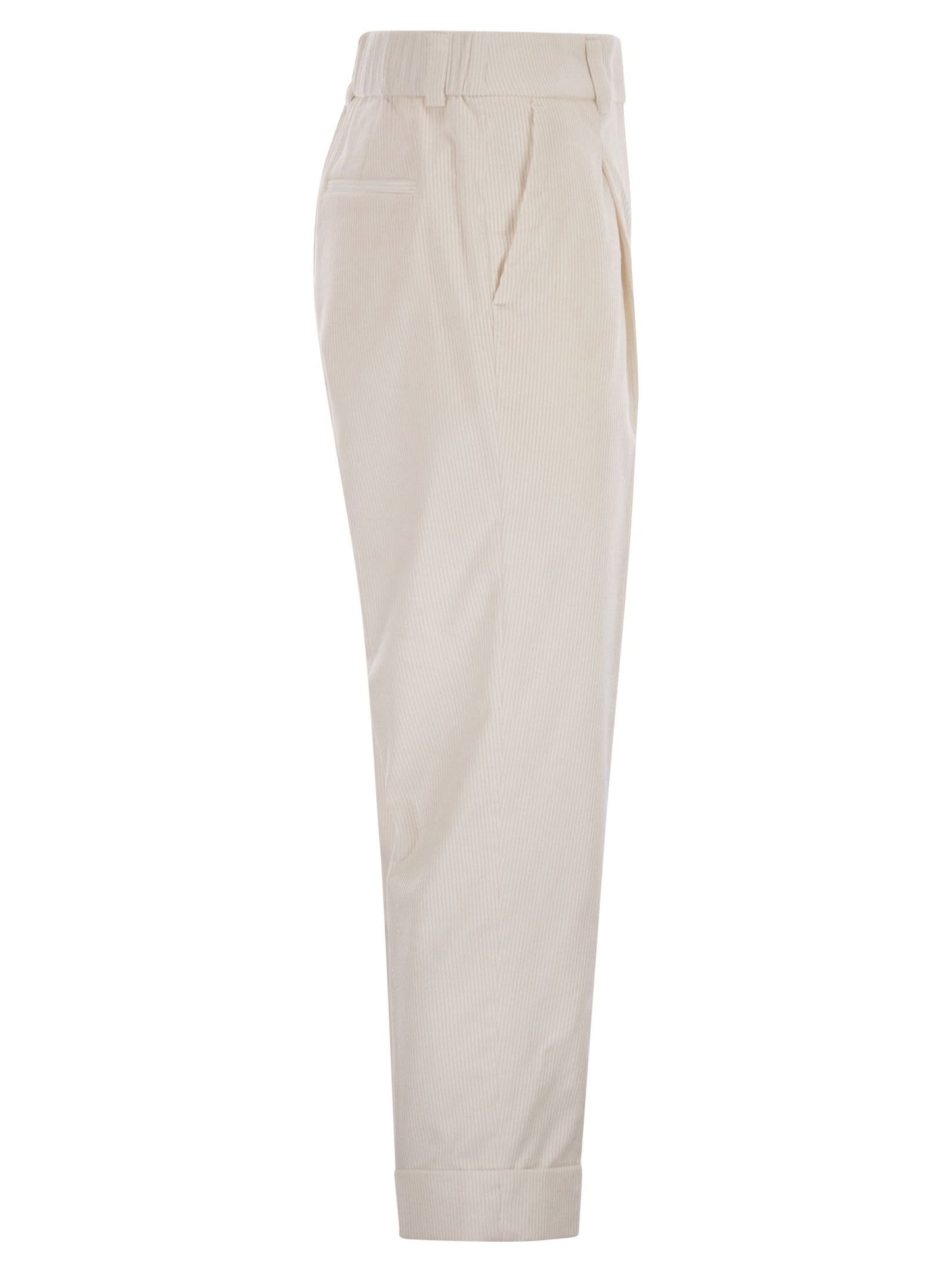 Peserico Women 500-Stripe Velvet Trousers PESERICO