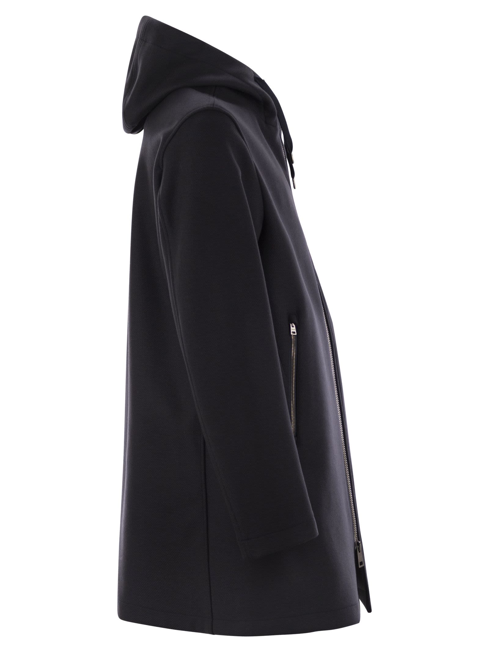 Herno Men Hooded Parka In Technical Fabric HERNO