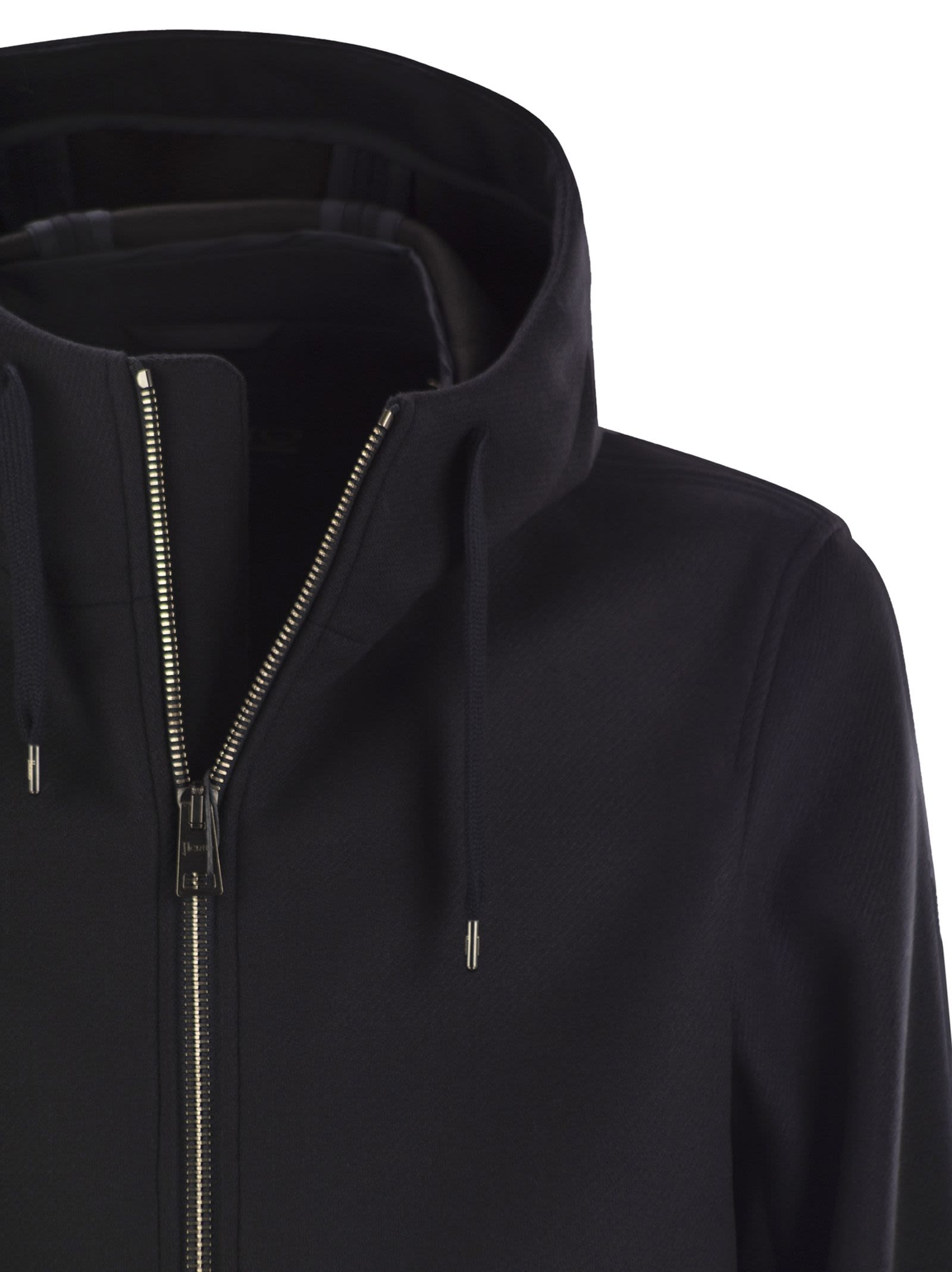 Herno Men Hooded Parka In Technical Fabric HERNO