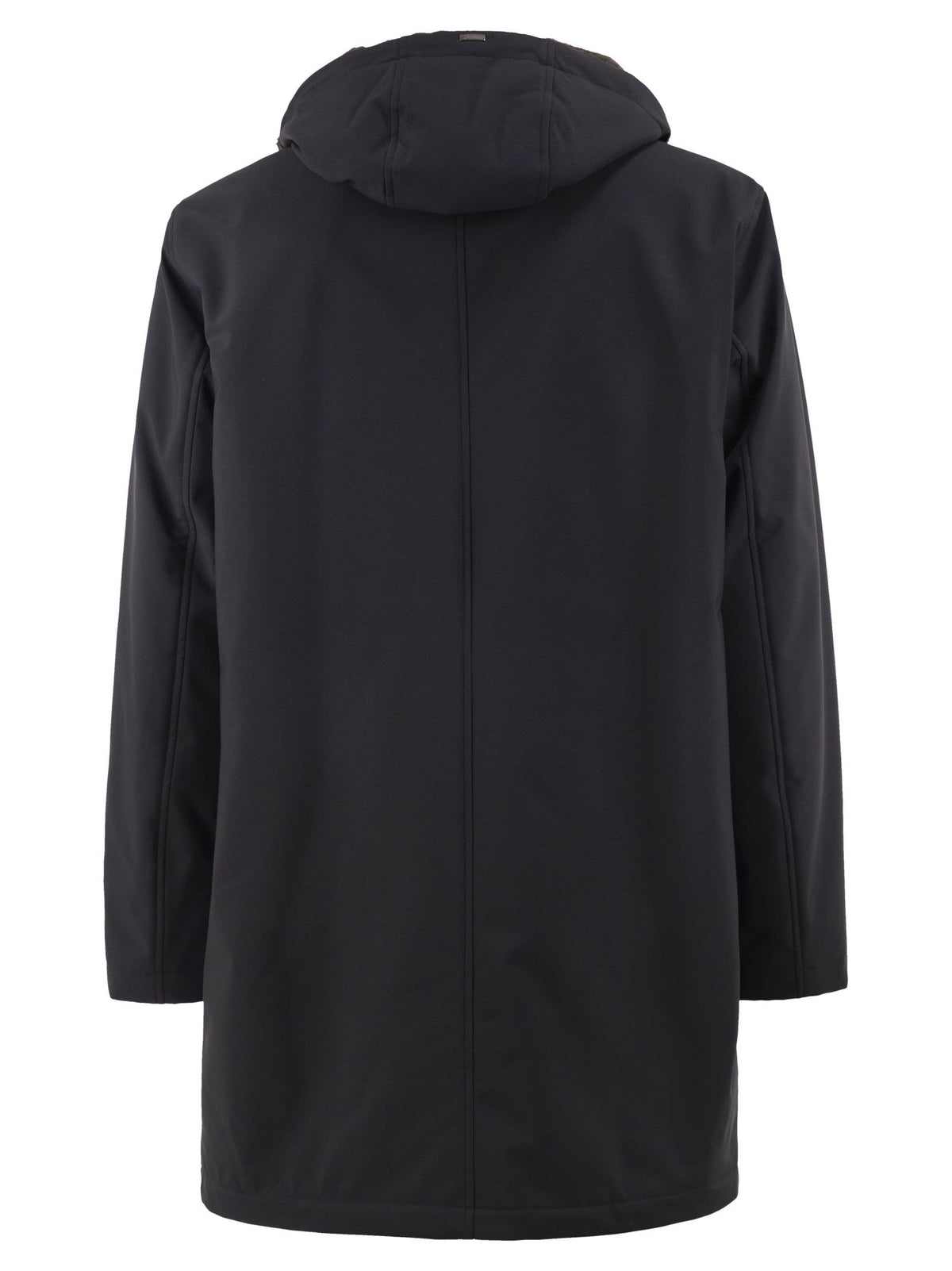 Herno Men Technical Hooded Coat HERNO