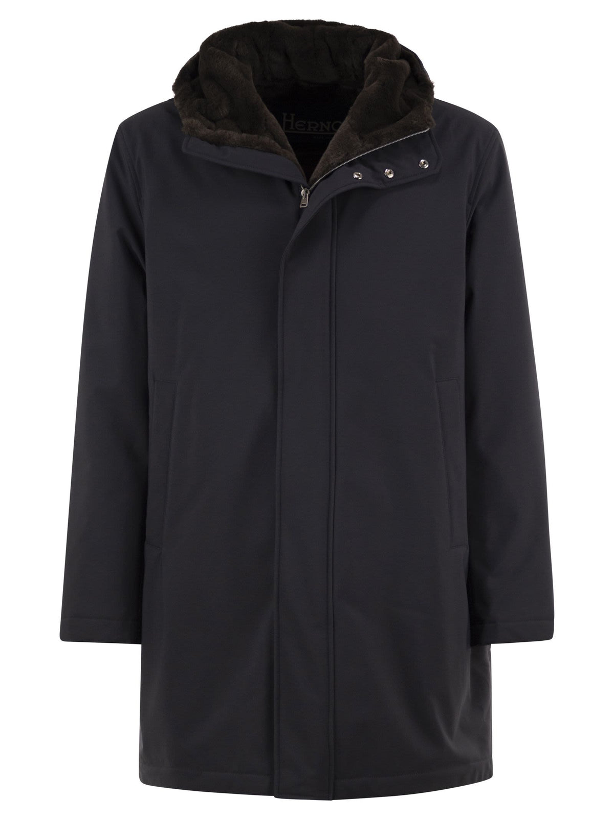 Herno Men Technical Hooded Coat HERNO