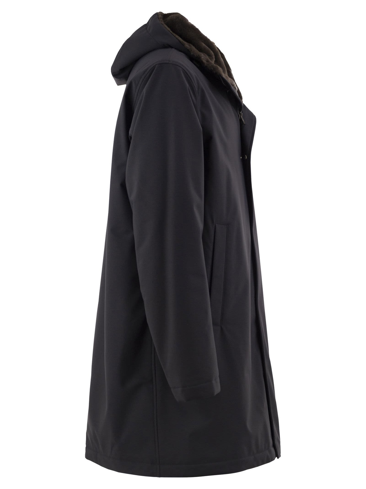 Herno Men Technical Hooded Coat HERNO