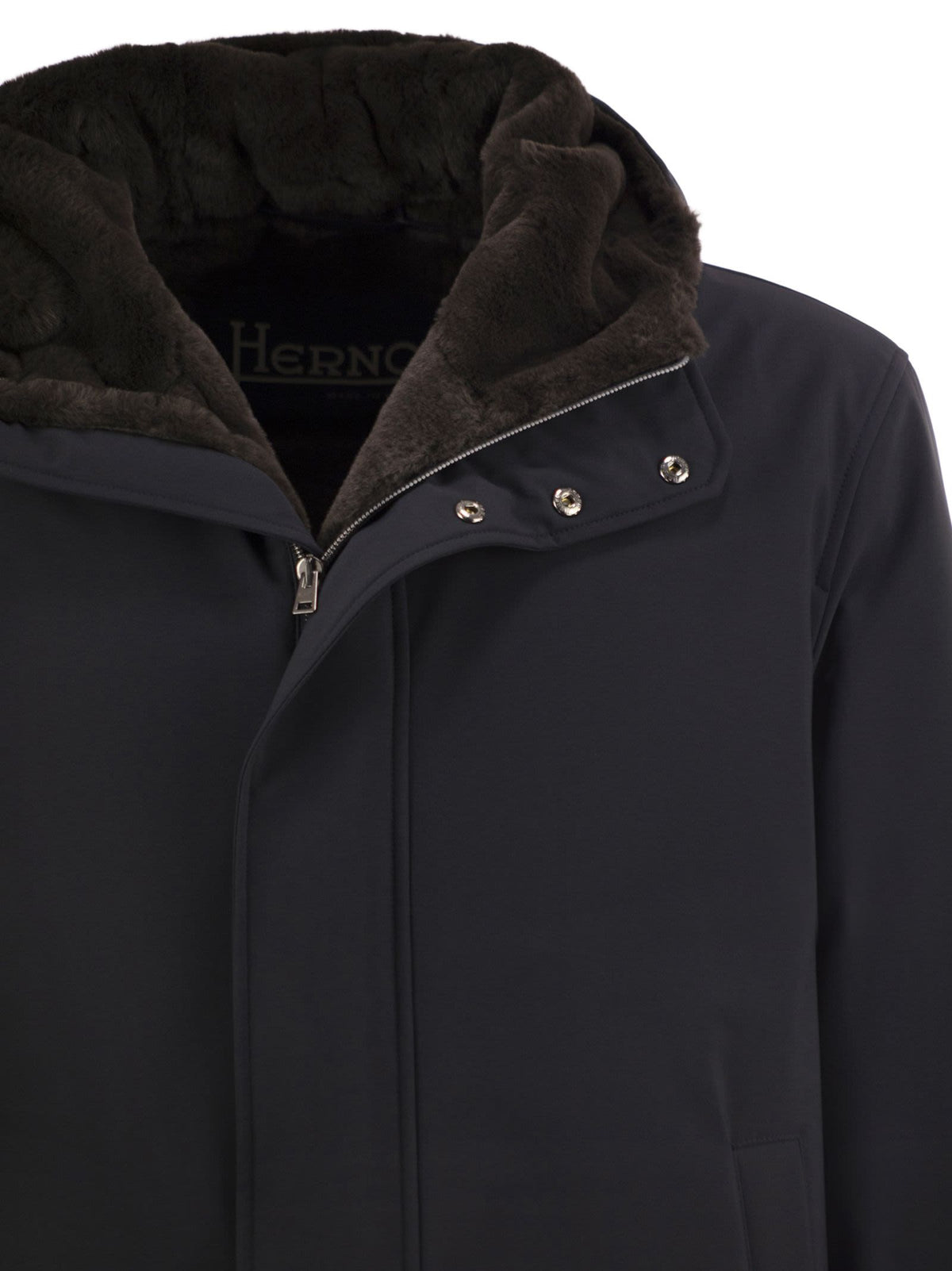 Herno Men Technical Hooded Coat HERNO