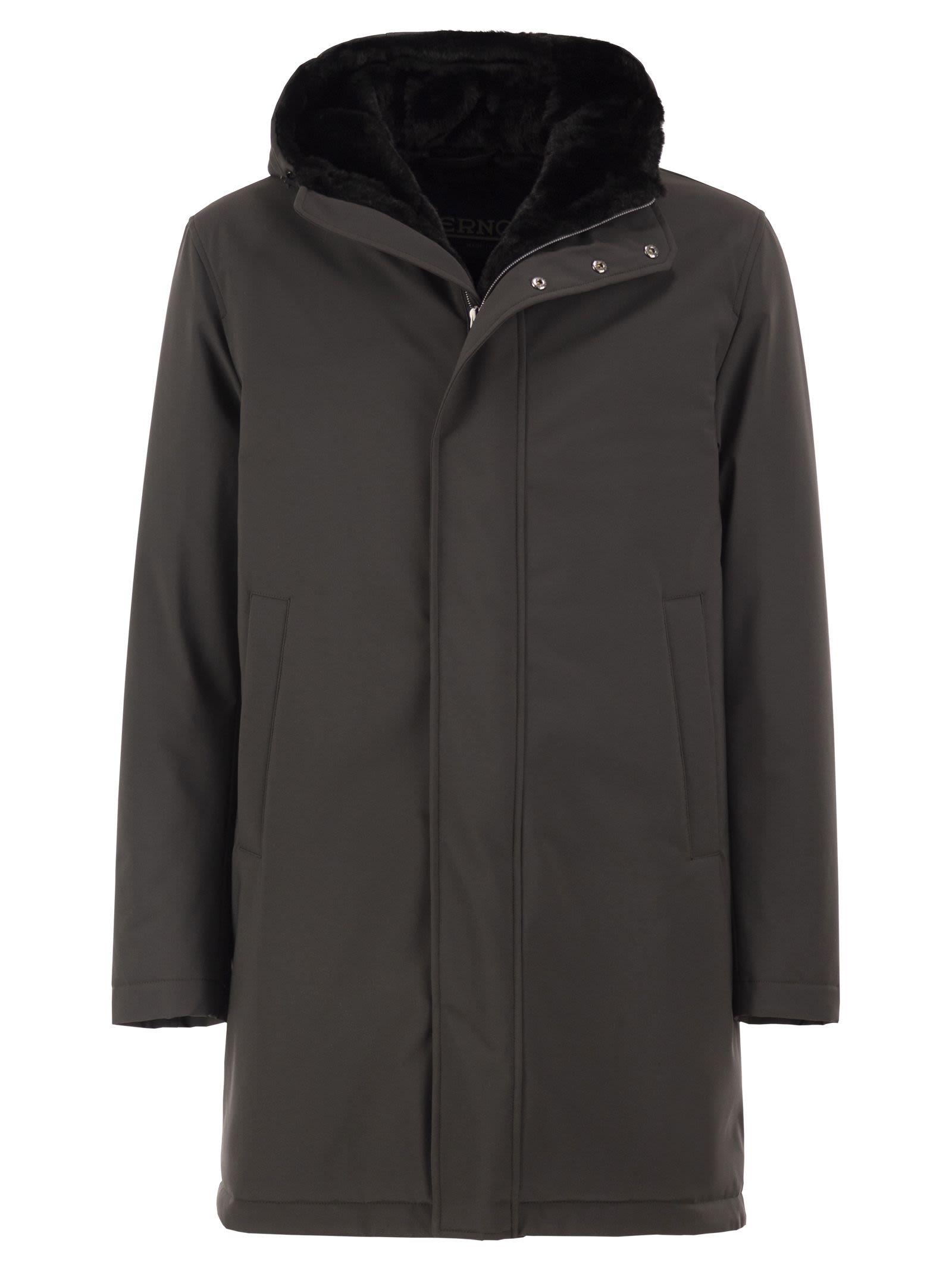 Herno Men Technical Hooded Coat HERNO