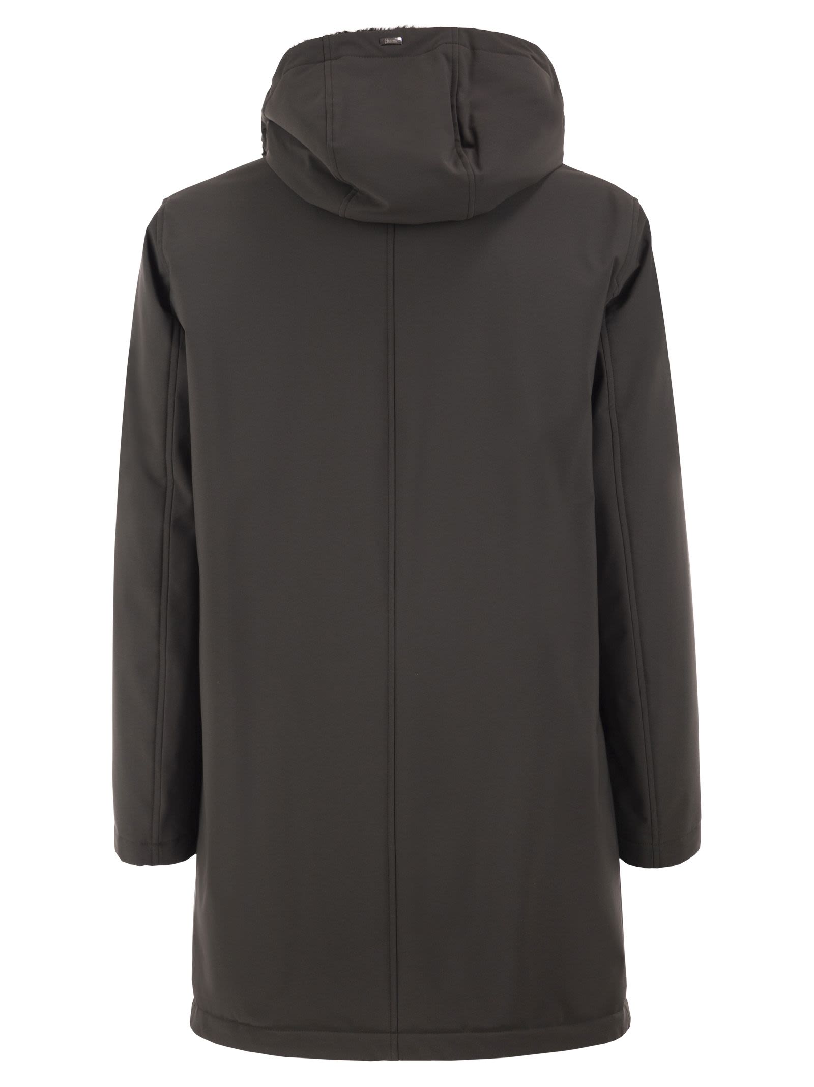 Herno Men Technical Hooded Coat HERNO