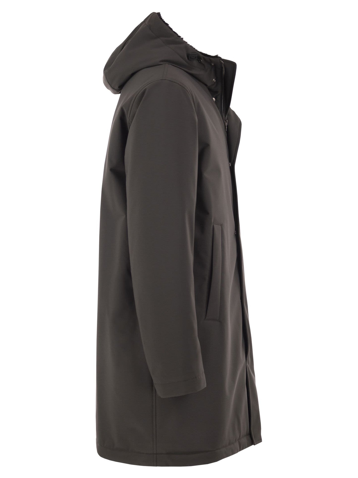 Herno Men Technical Hooded Coat HERNO