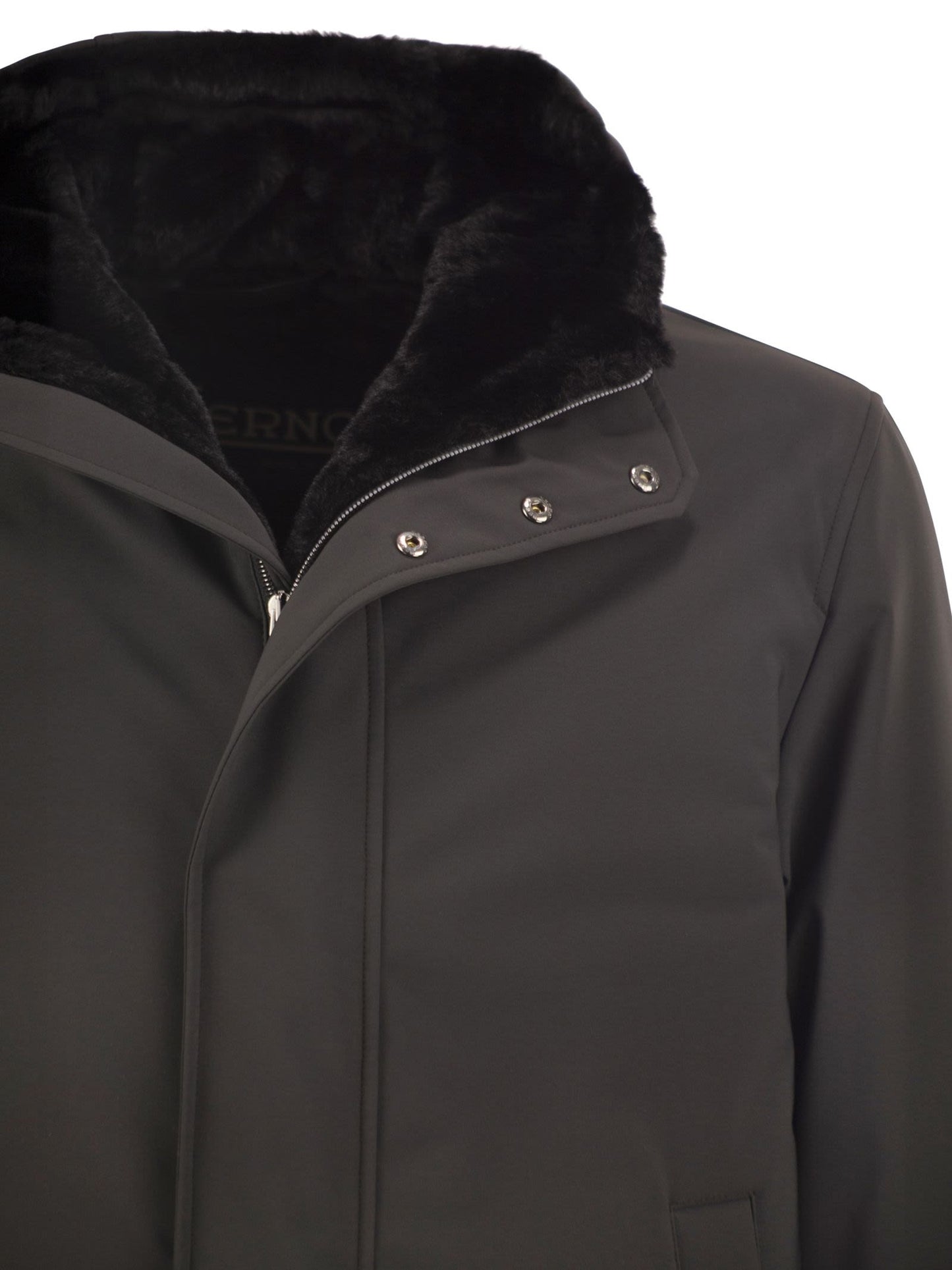 Herno Men Technical Hooded Coat HERNO
