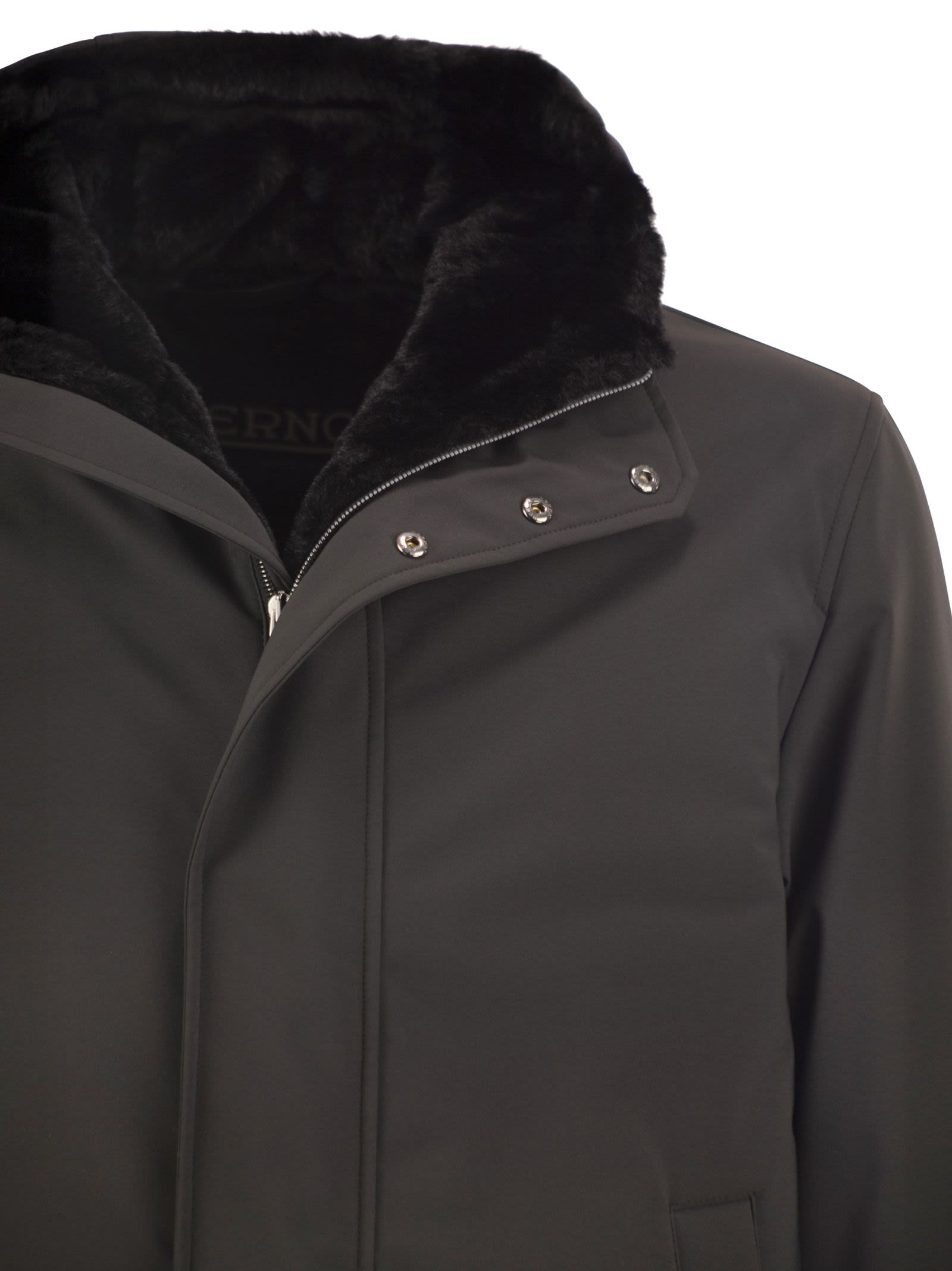 Herno Men Technical Hooded Coat HERNO