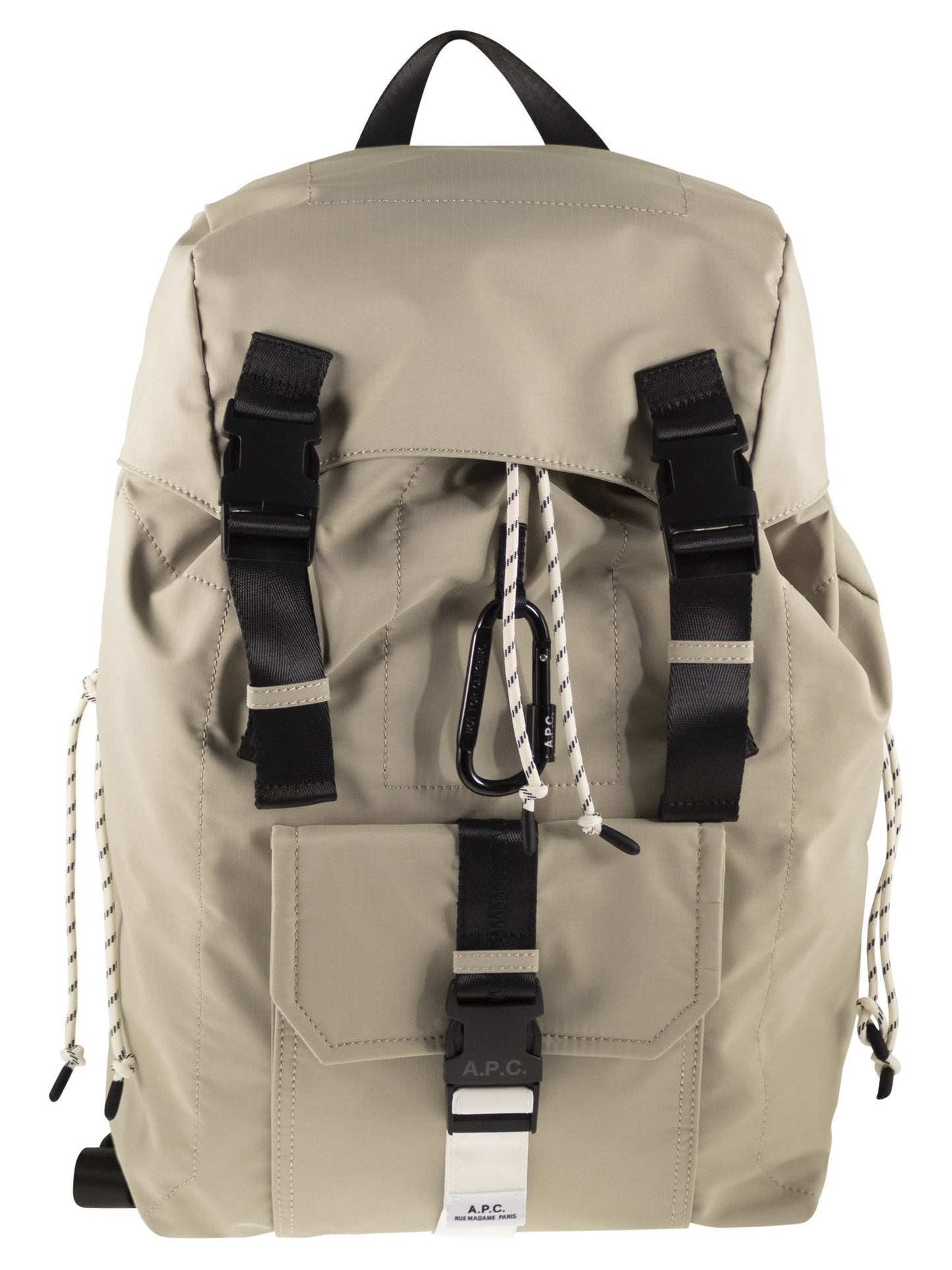 A.P.C. Men Technical Nylon Backpack With Flap Closure A.P.C.