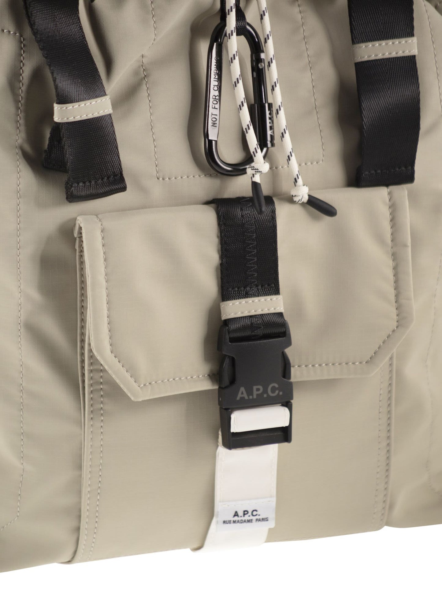 A.P.C. Men Technical Nylon Backpack With Flap Closure A.P.C.