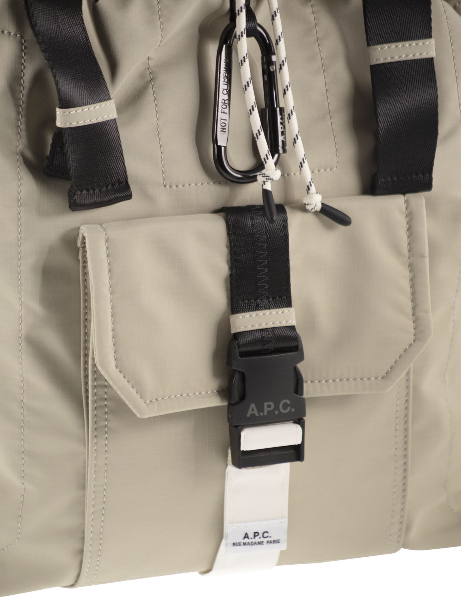 A.P.C. Men Technical Nylon Backpack With Flap Closure A.P.C.