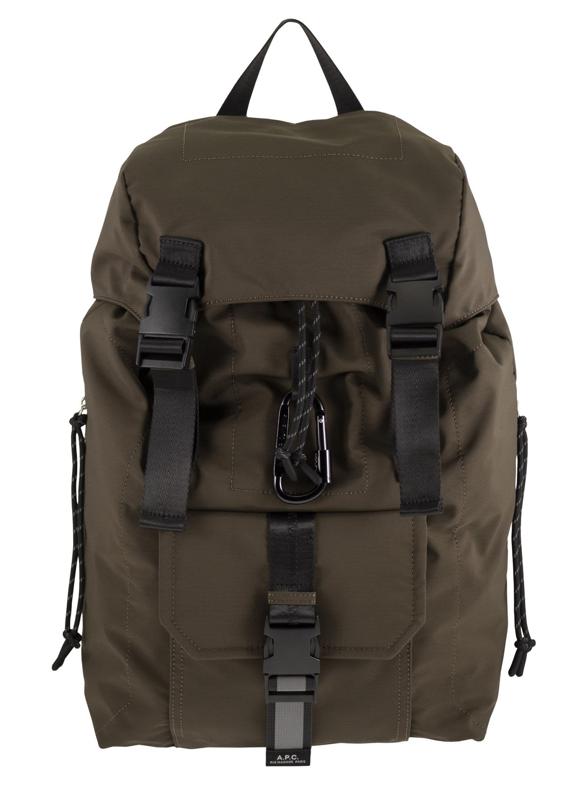A.P.C. Men Nylon Backpack With Buckles And Pockets A.P.C.