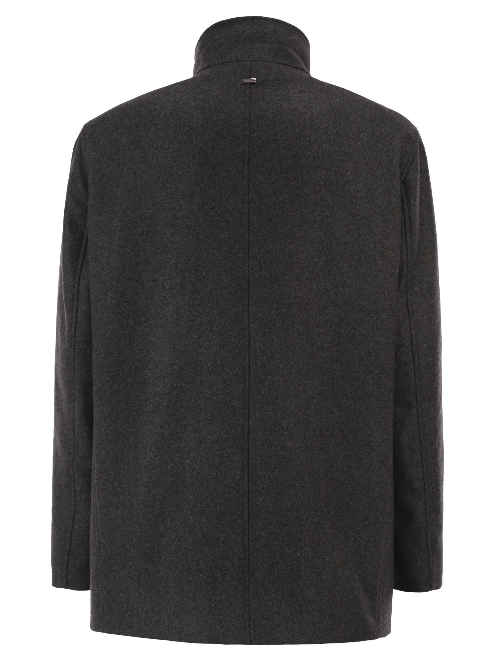 Herno Men Double-Breasted Coat In Wool Blend HERNO