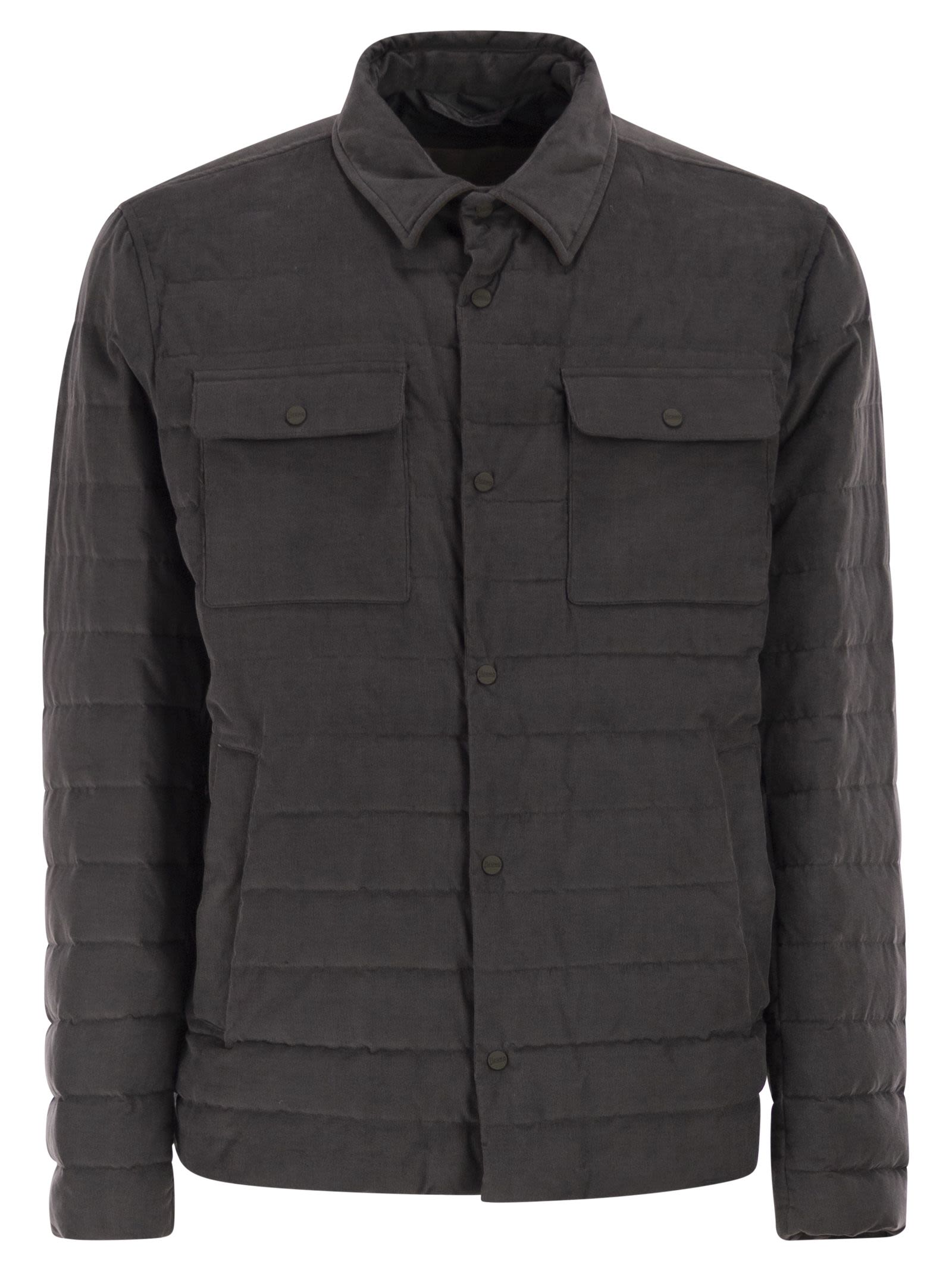Herno Men Shirt-Style Down Jacket HERNO