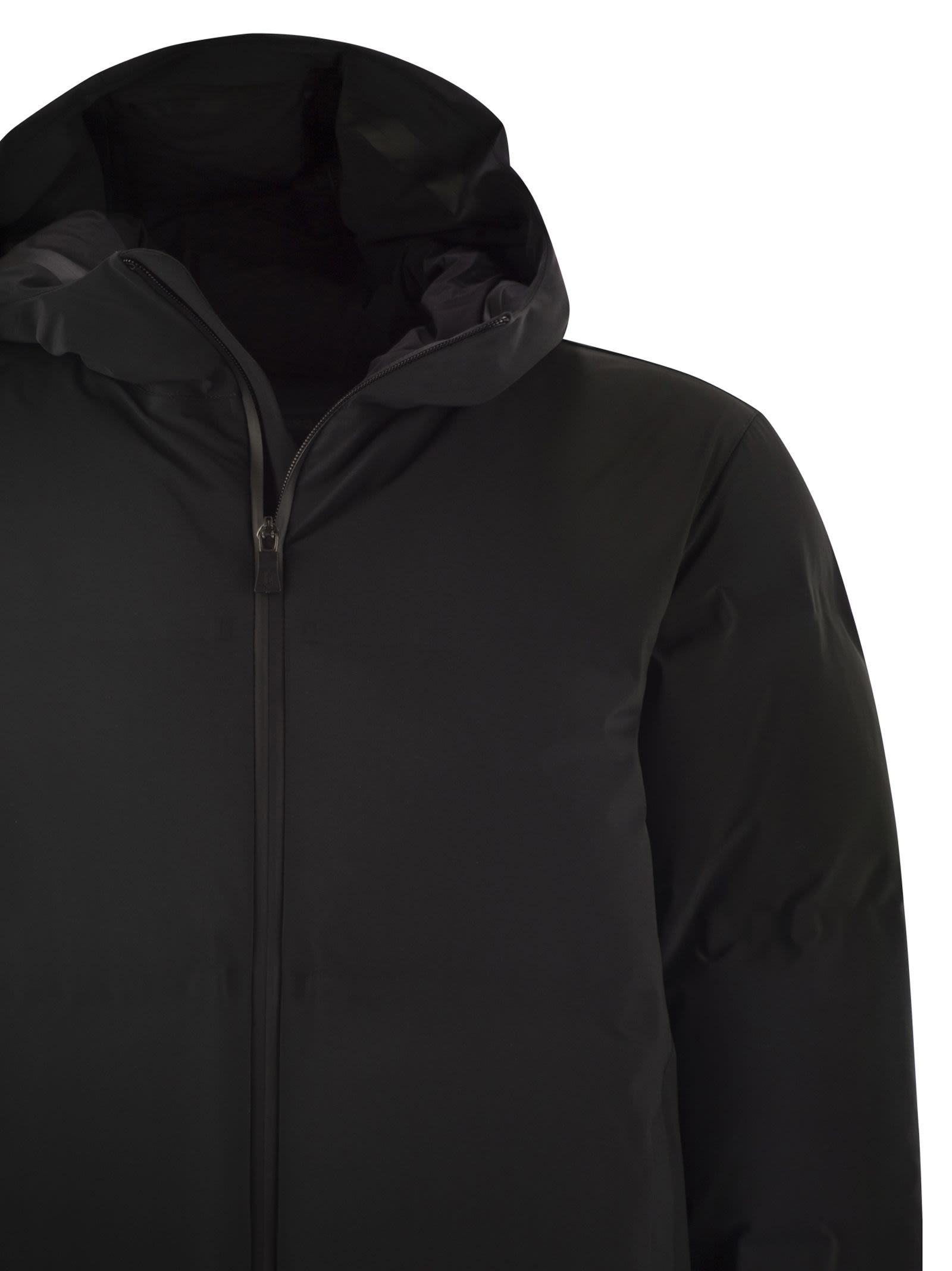 Herno Men New Impact Long Down Jacket With Hood HERNO