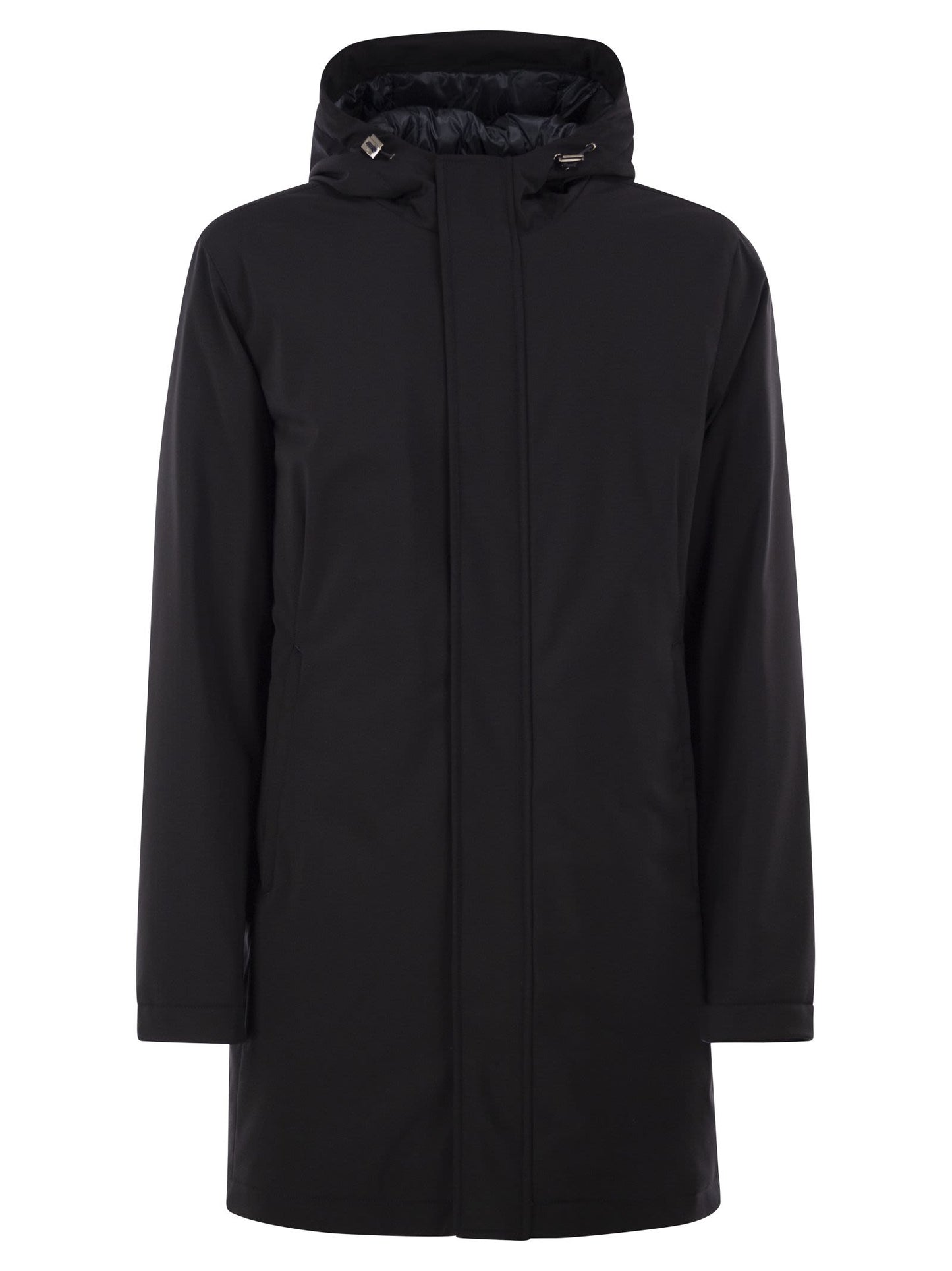 Herno Men Stretch Technical Fabric Hooded Padded Parka HERNO