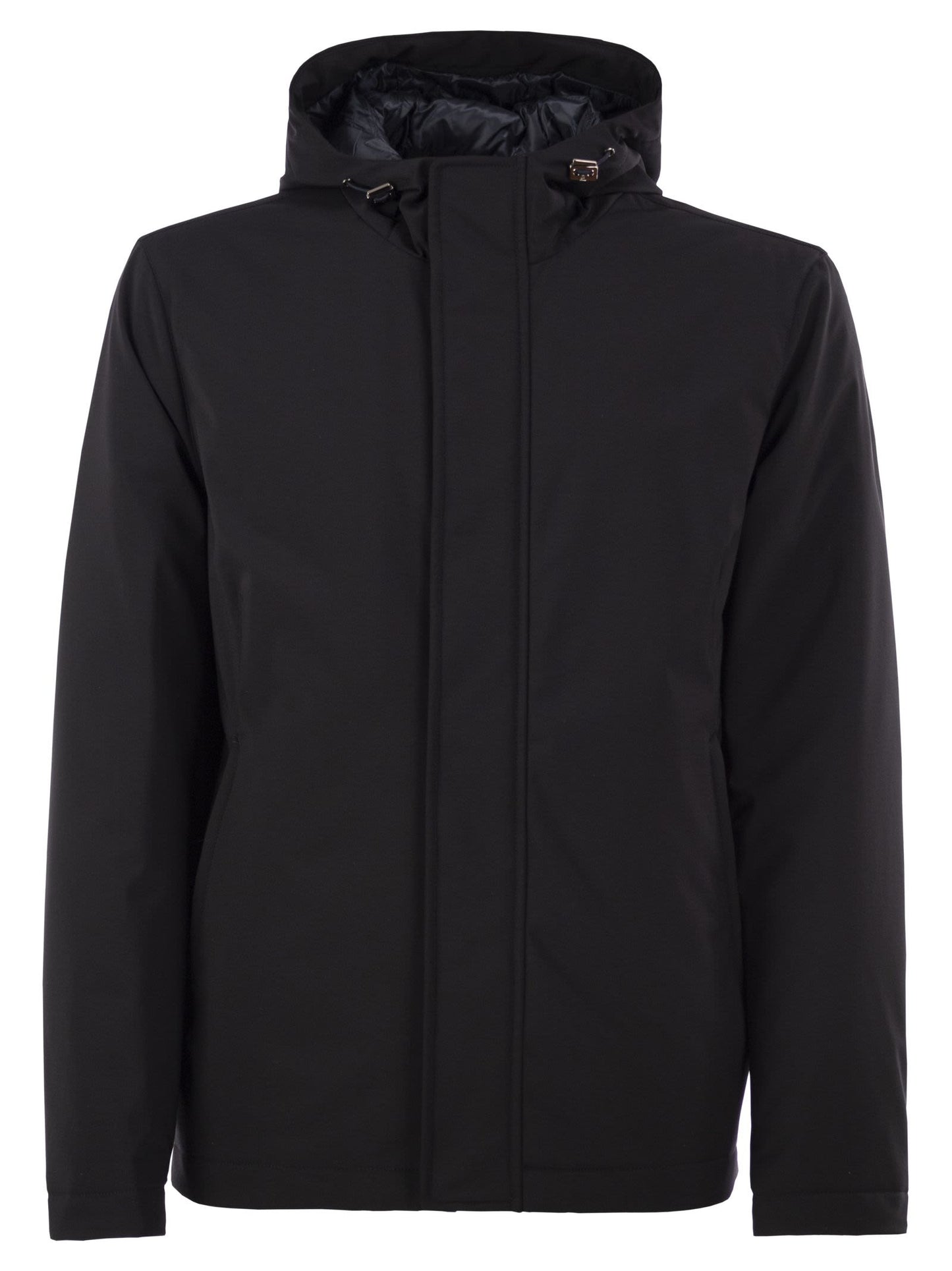Herno Men Stretch Technical Fabric Hooded Padded Jacket HERNO