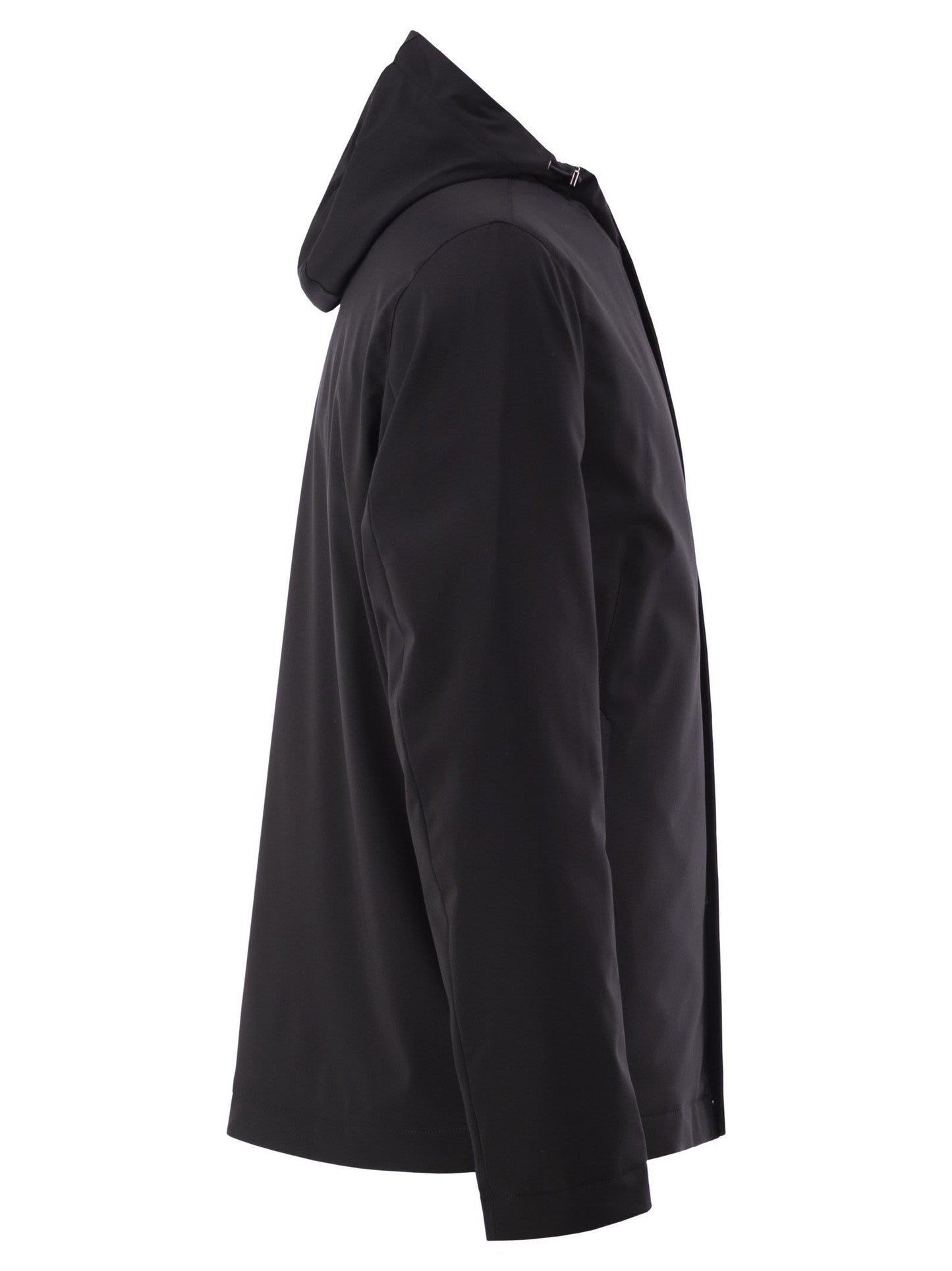 Herno Men Stretch Technical Fabric Hooded Padded Jacket HERNO