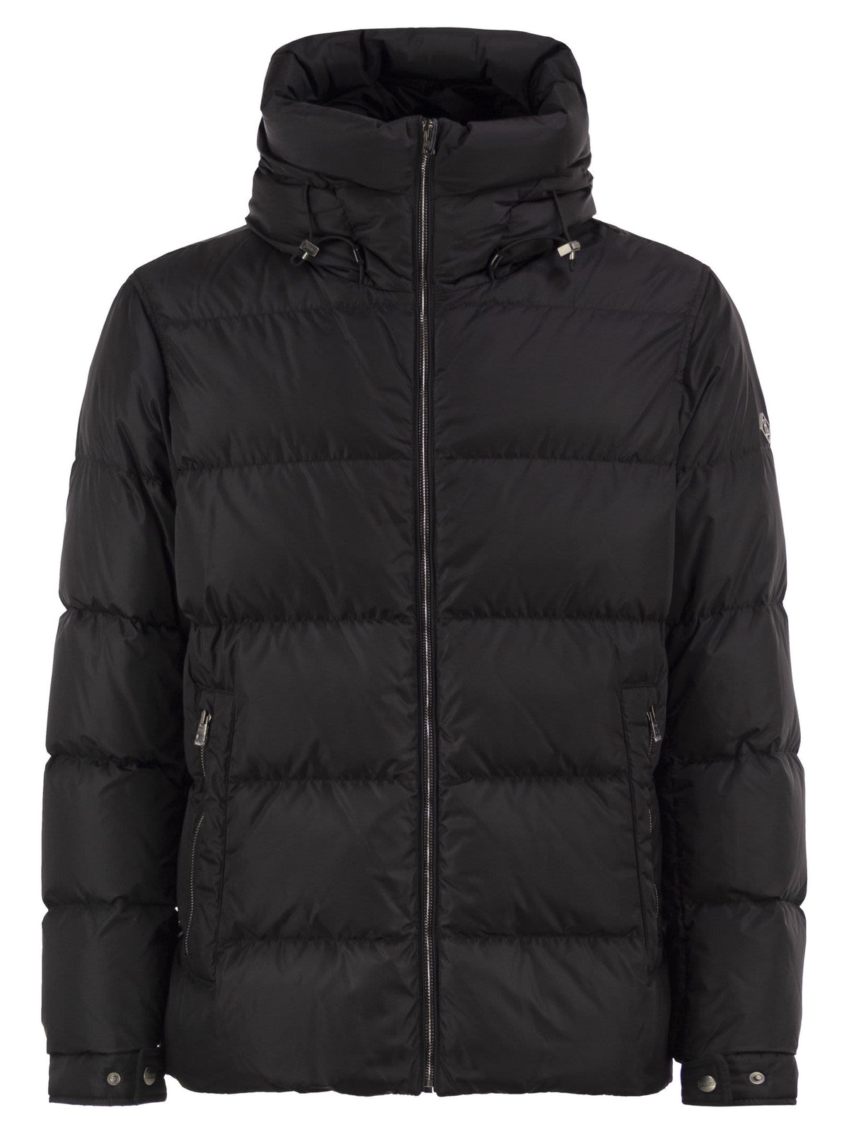 Herno Men Padded Down Jacket With High Collar And Integrated Hood HERNO