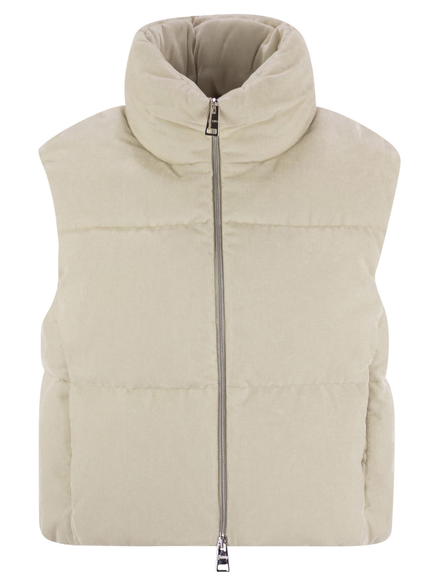 Herno Women Velvet Sleeveless Down Jacket HERNO