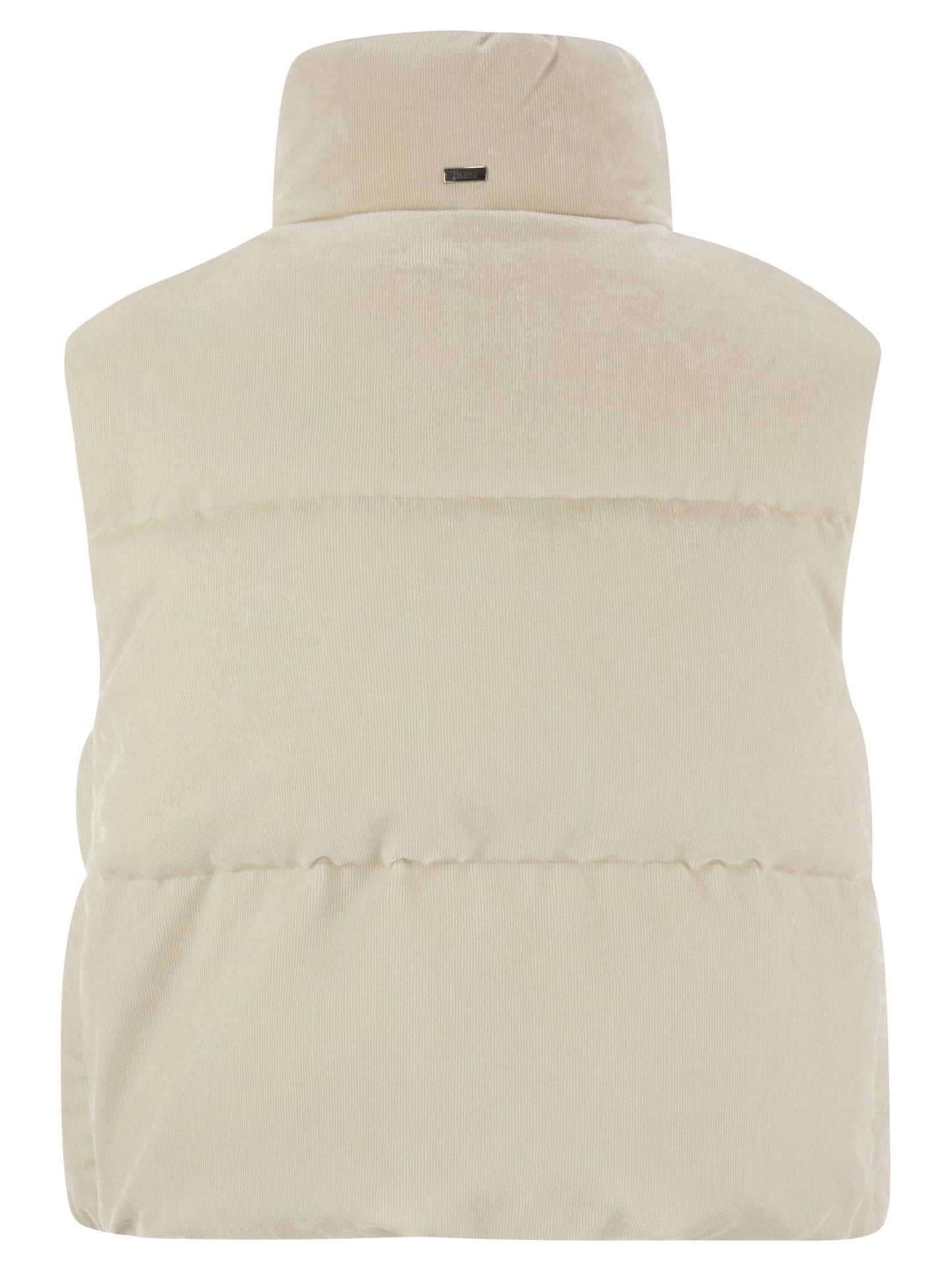 Herno Women Velvet Sleeveless Down Jacket HERNO