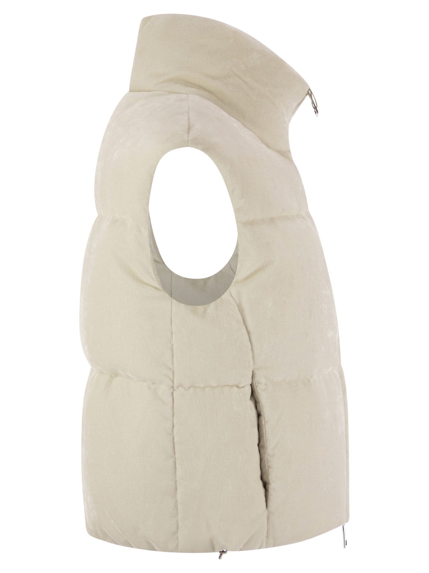 Herno Women Velvet Sleeveless Down Jacket HERNO