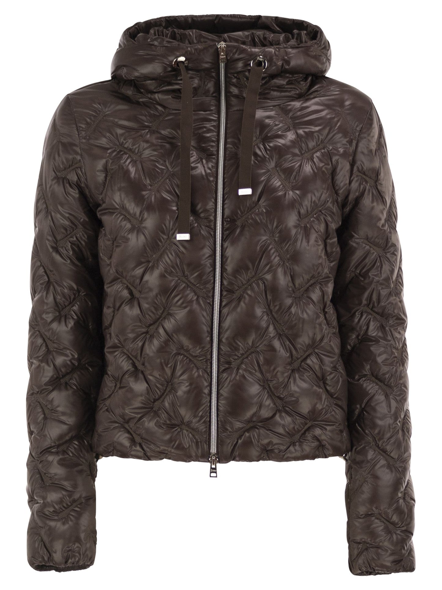 Herno Women Diamond-Quilted Hooded Down Jacket HERNO