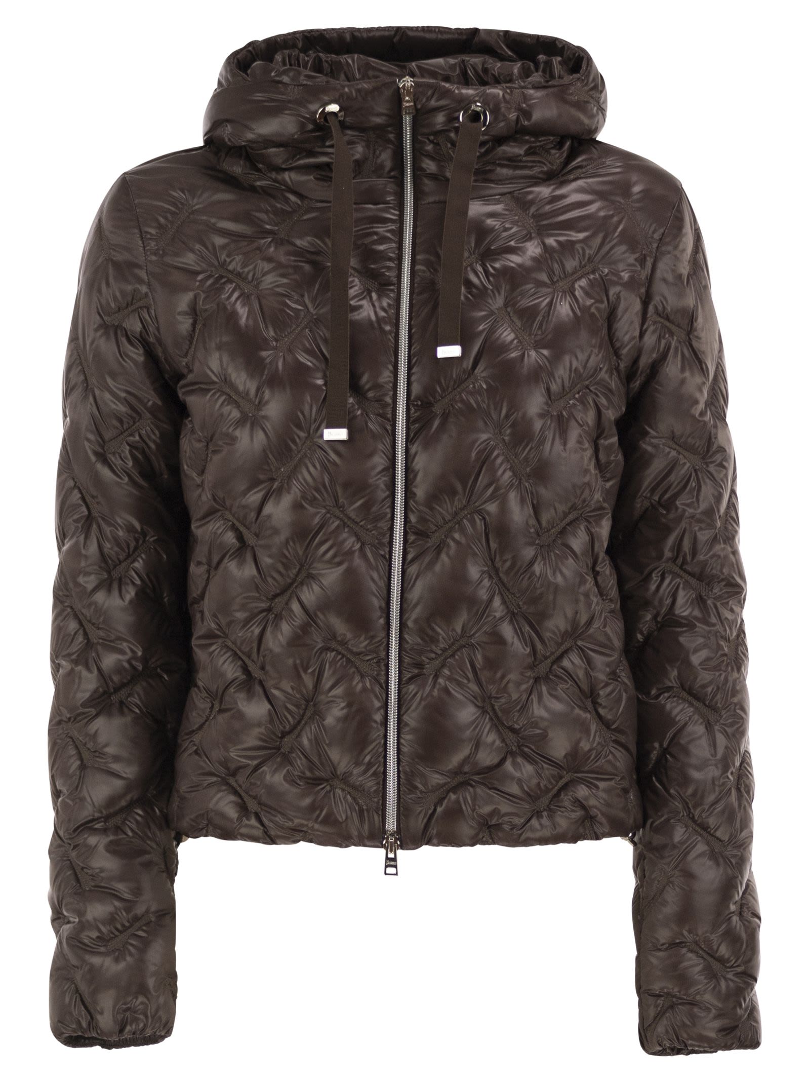 Herno Women Diamond-Quilted Hooded Down Jacket HERNO