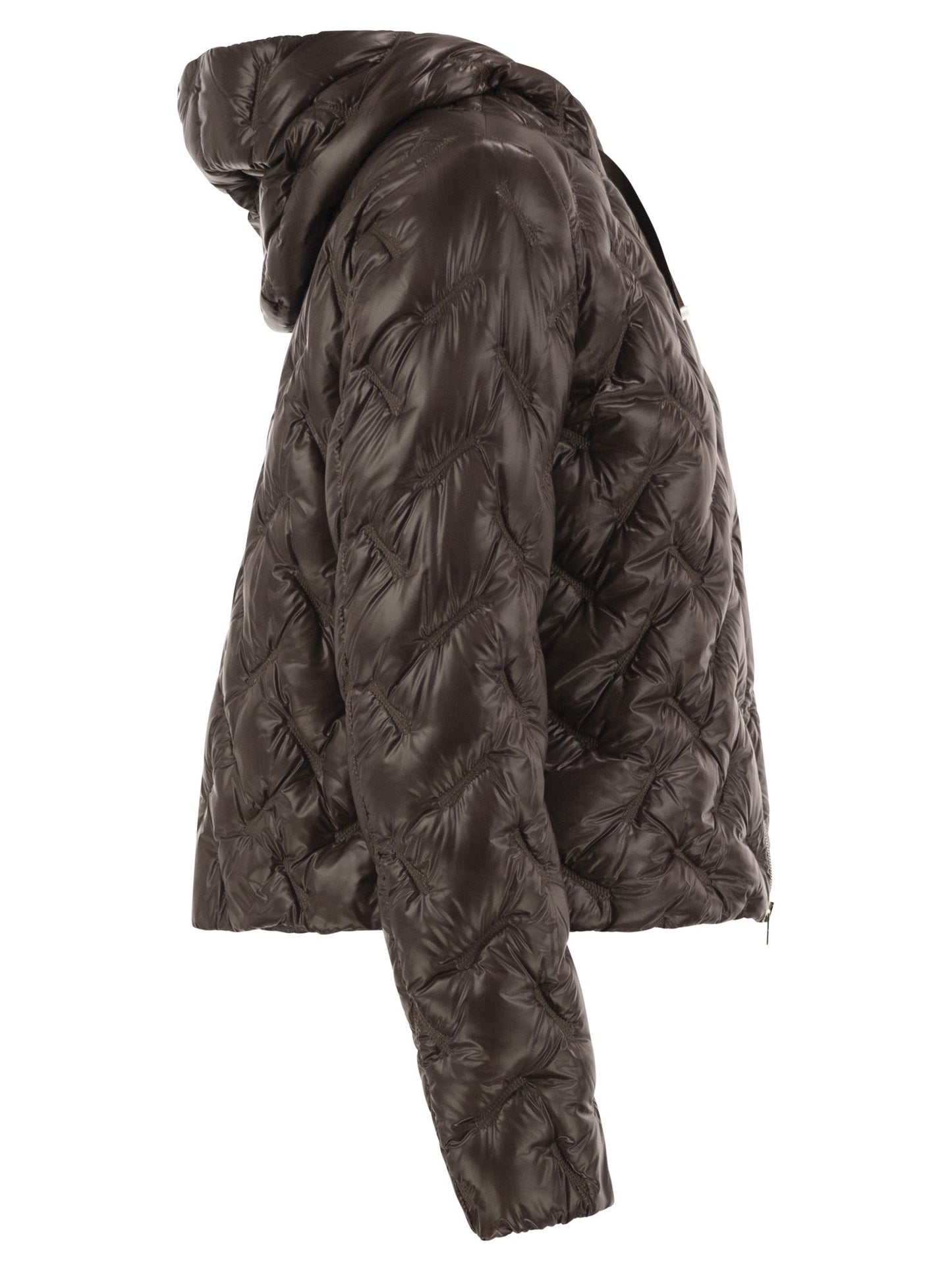 Herno Women Diamond-Quilted Hooded Down Jacket HERNO