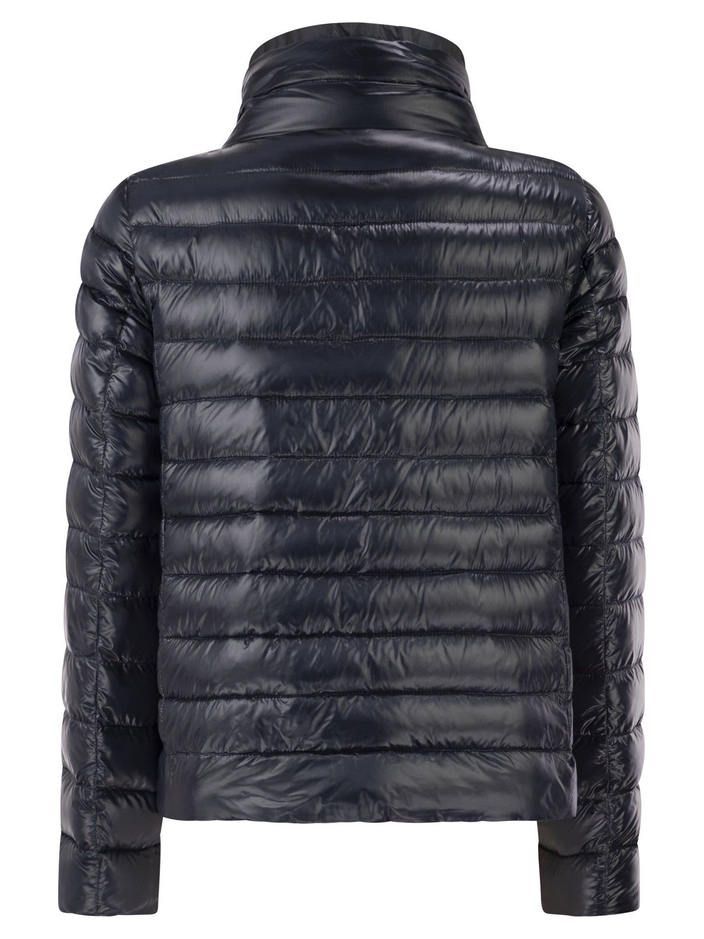 Herno Women Reversible Ultra-Light Nylon Down Jacket With Funnel Neck HERNO