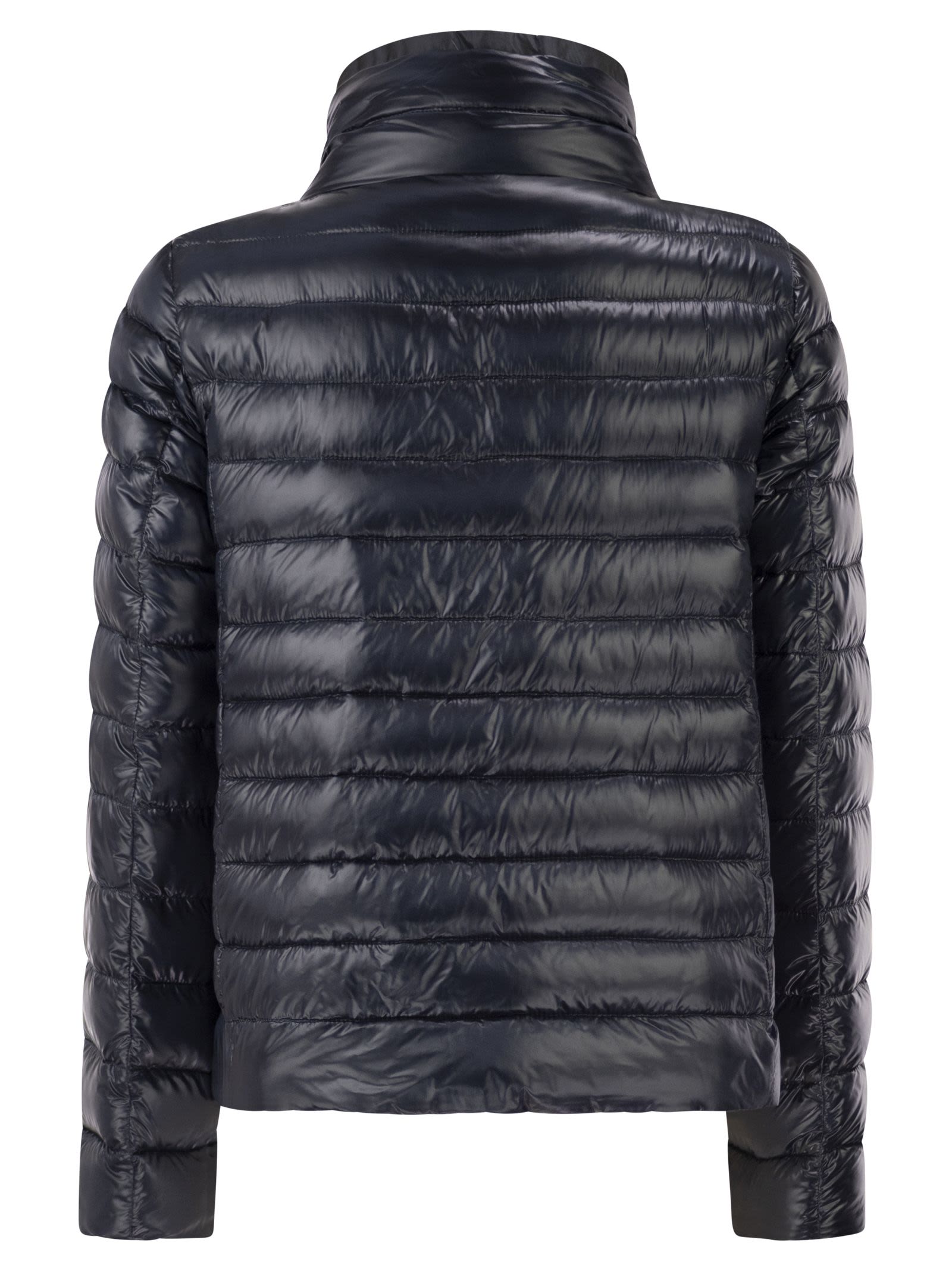Herno Women Reversible Ultra-Light Nylon Down Jacket With Funnel Neck HERNO