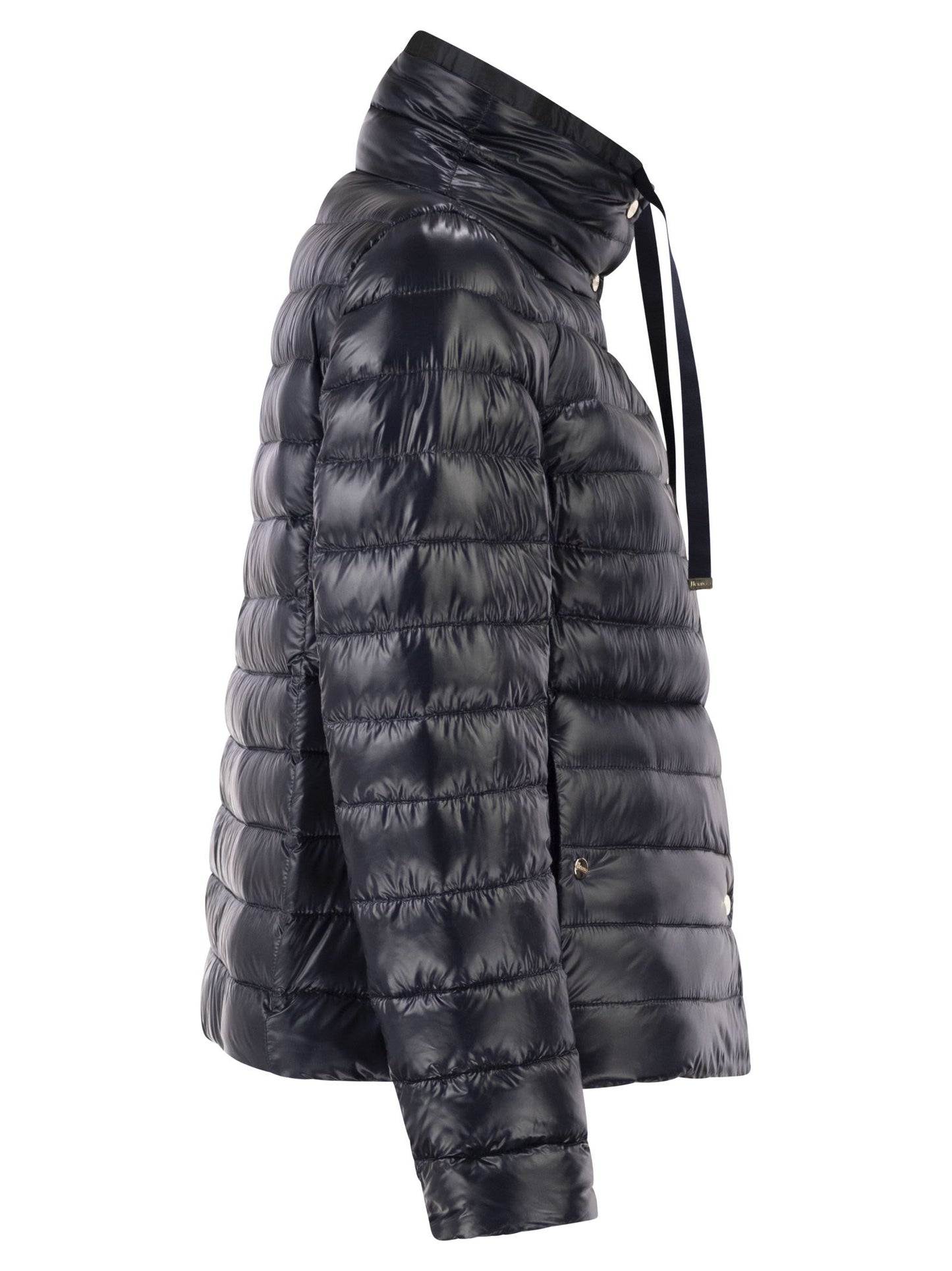 Herno Women Reversible Ultra-Light Nylon Down Jacket With Funnel Neck HERNO