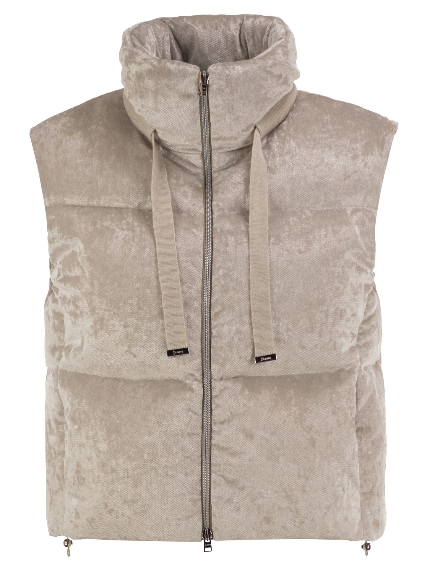 Herno Women Velvet-Effect Padded Gilet HERNO