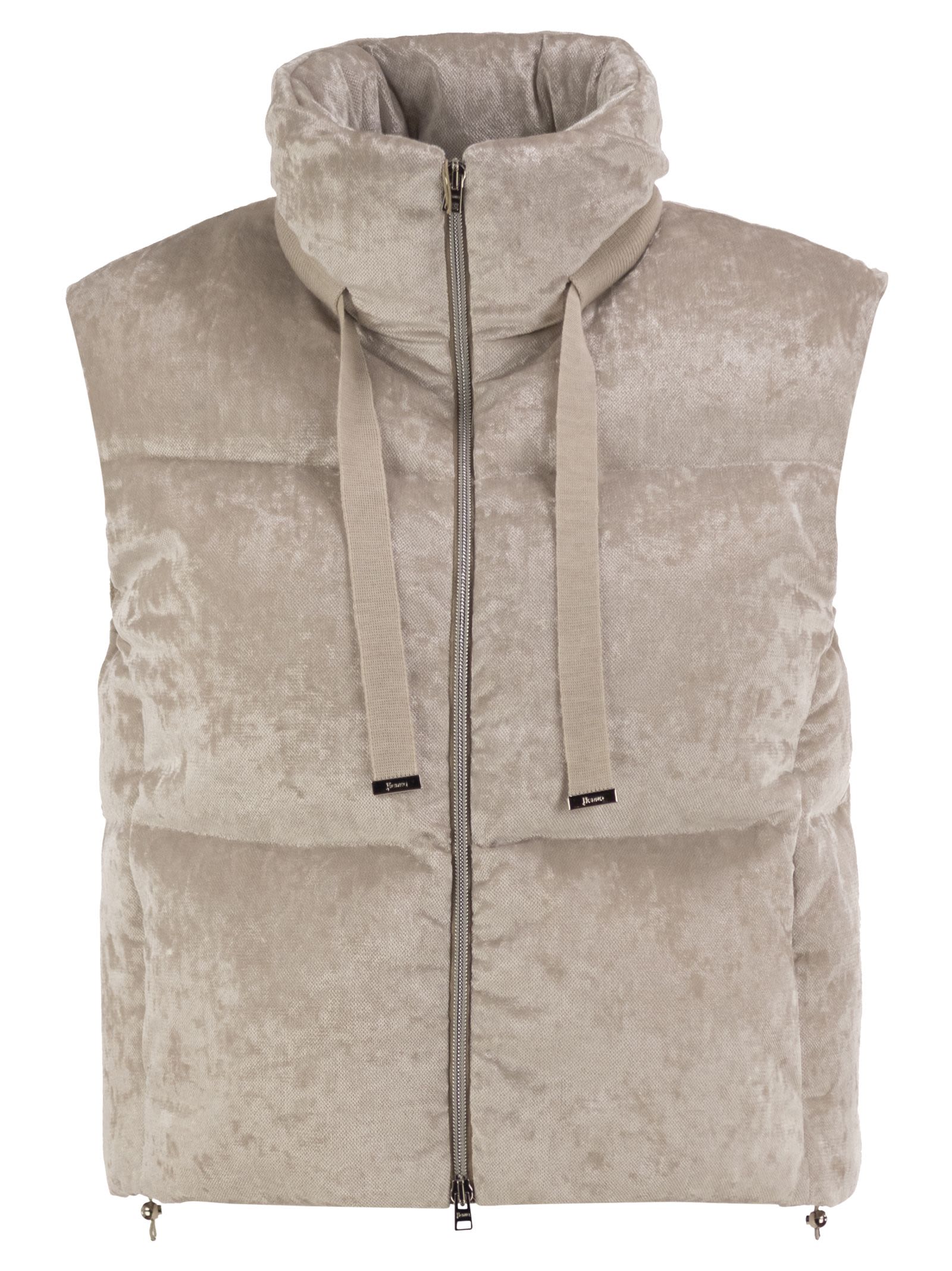 Herno Women Velvet-Effect Padded Gilet HERNO