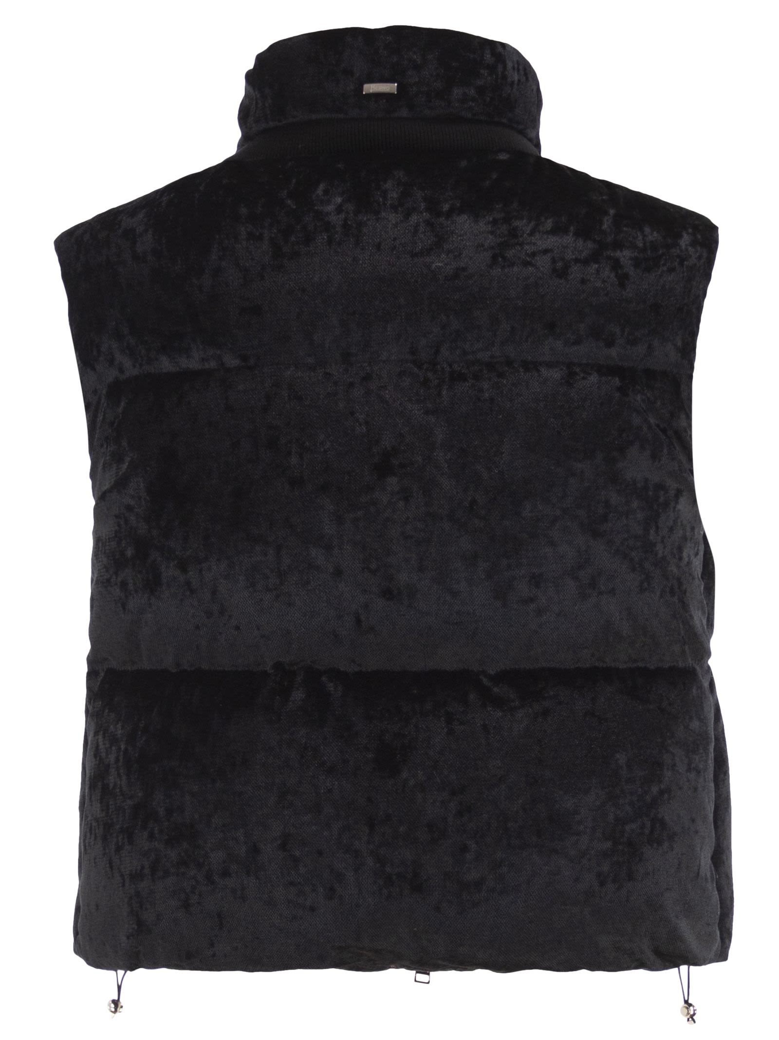 Herno Women Velvet-Effect Padded Gilet HERNO
