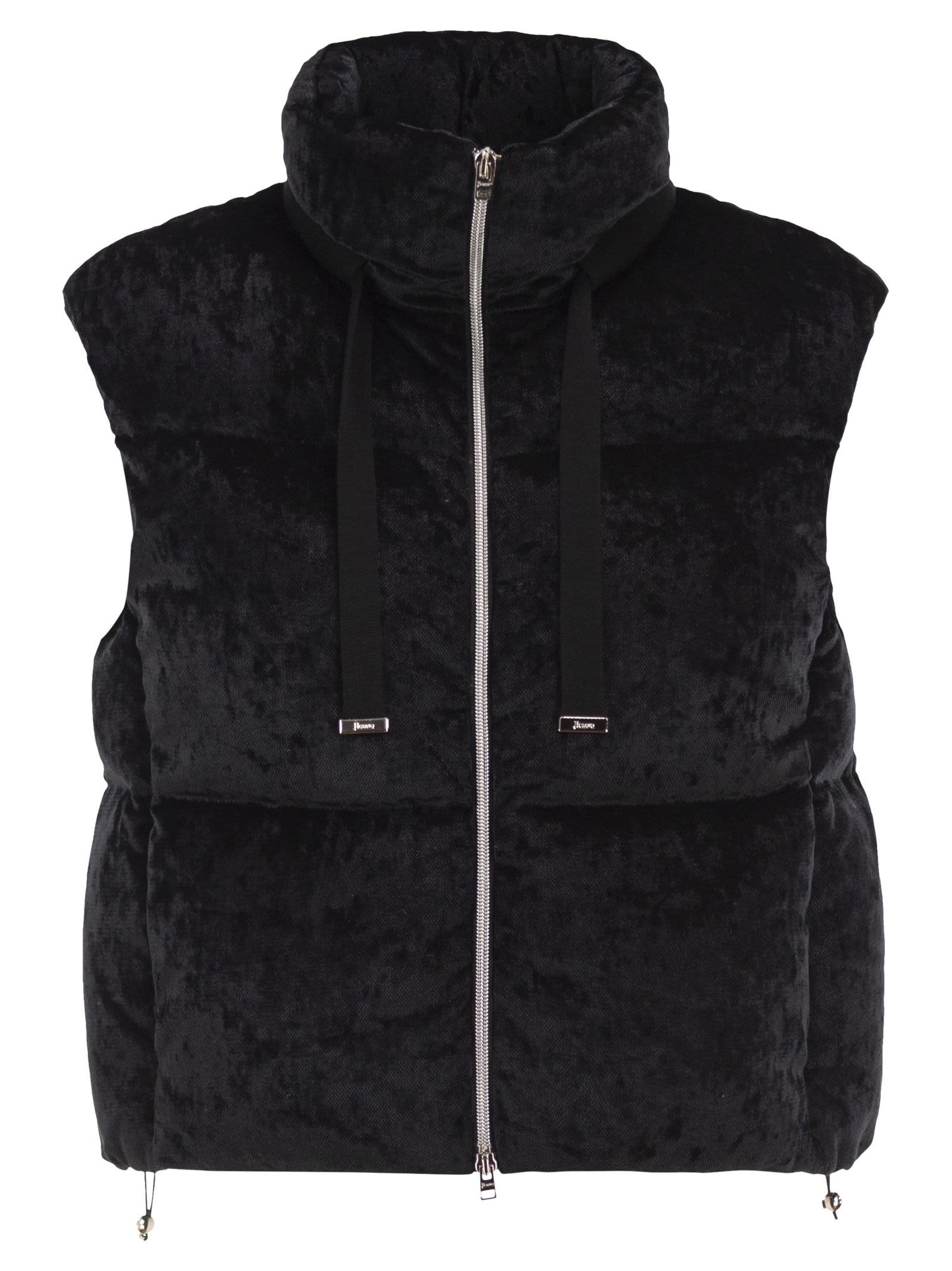 Herno Women Velvet-Effect Padded Gilet HERNO