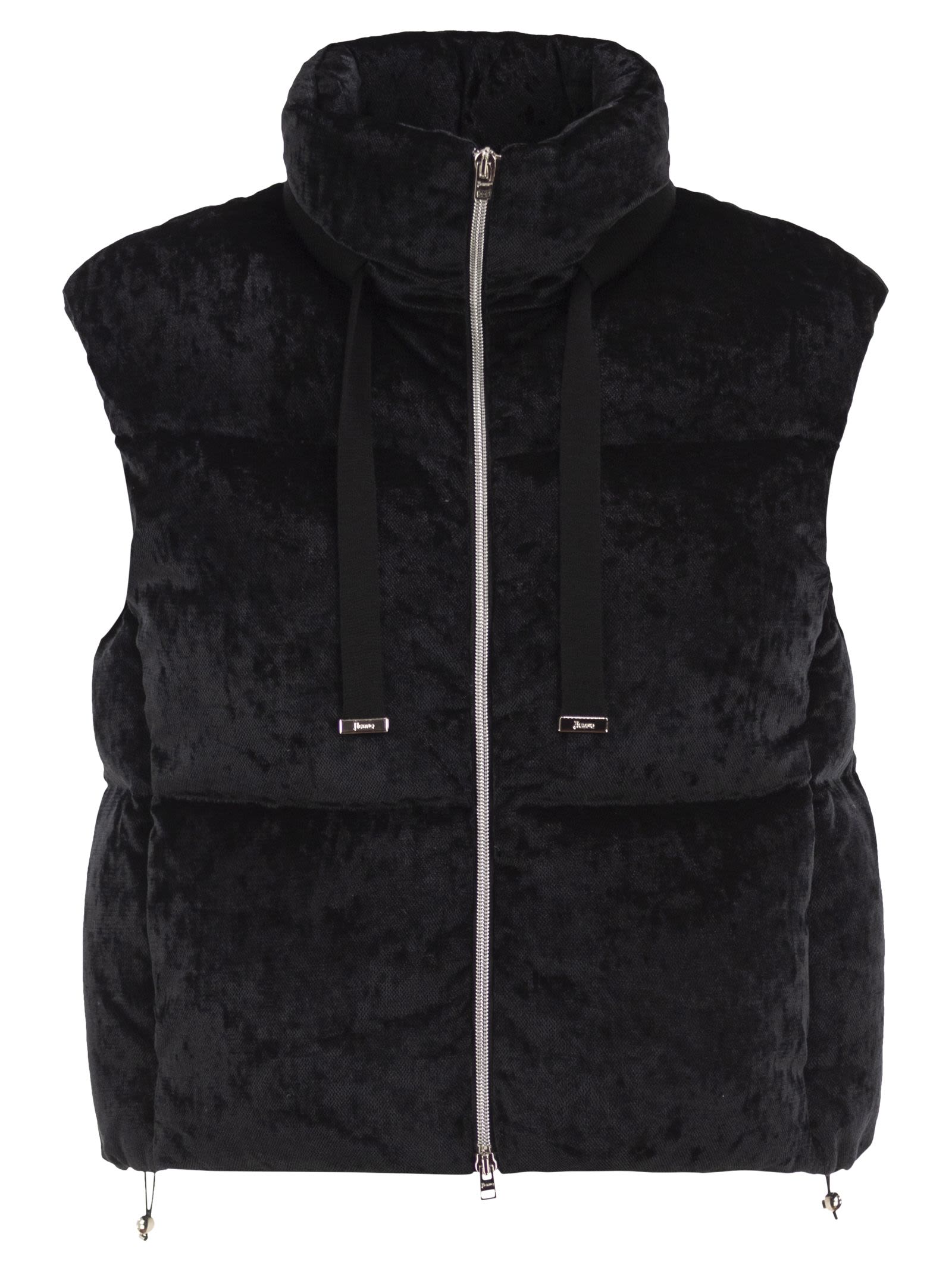 Herno Women Velvet-Effect Padded Gilet HERNO