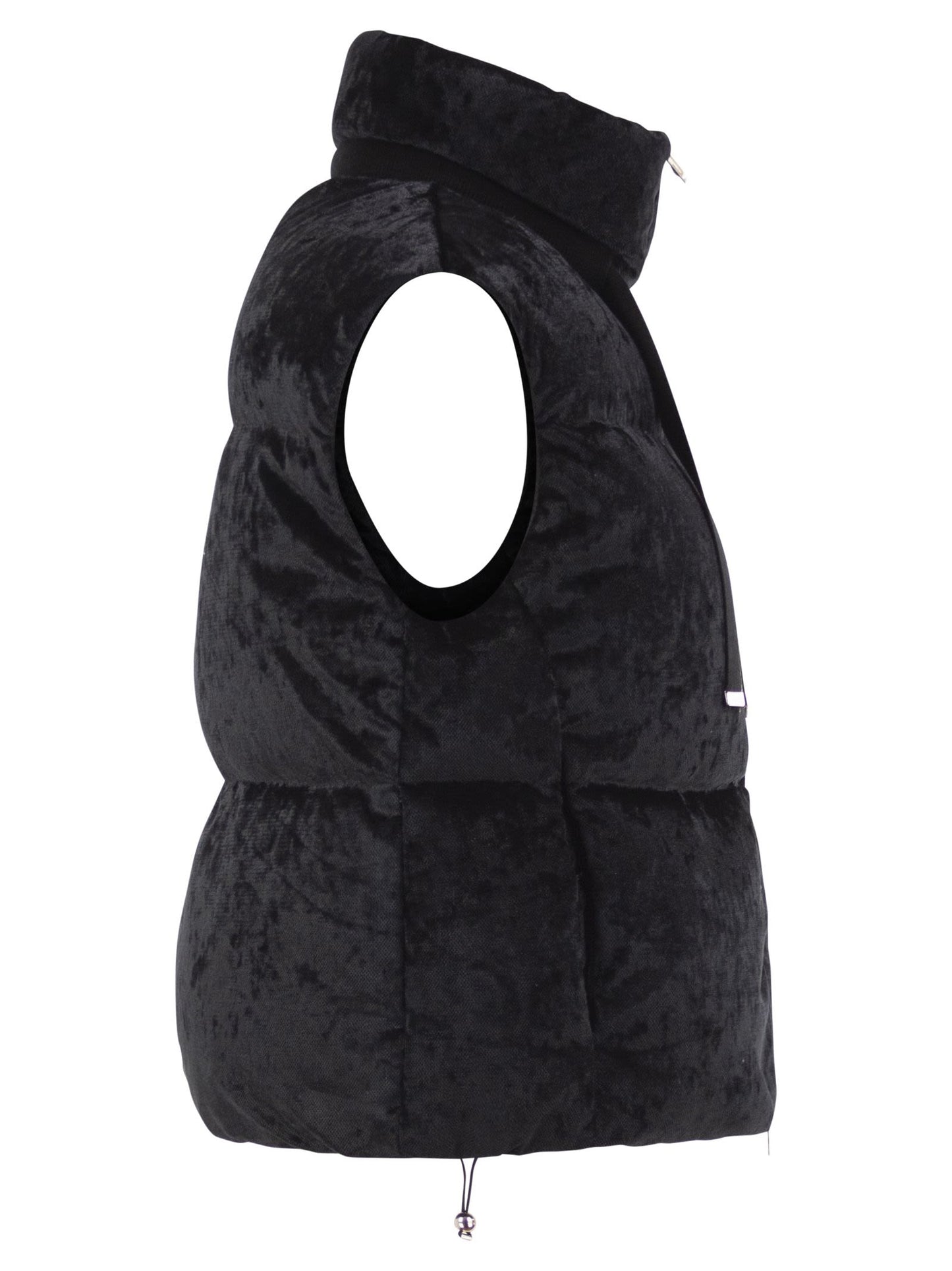 Herno Women Velvet-Effect Padded Gilet HERNO
