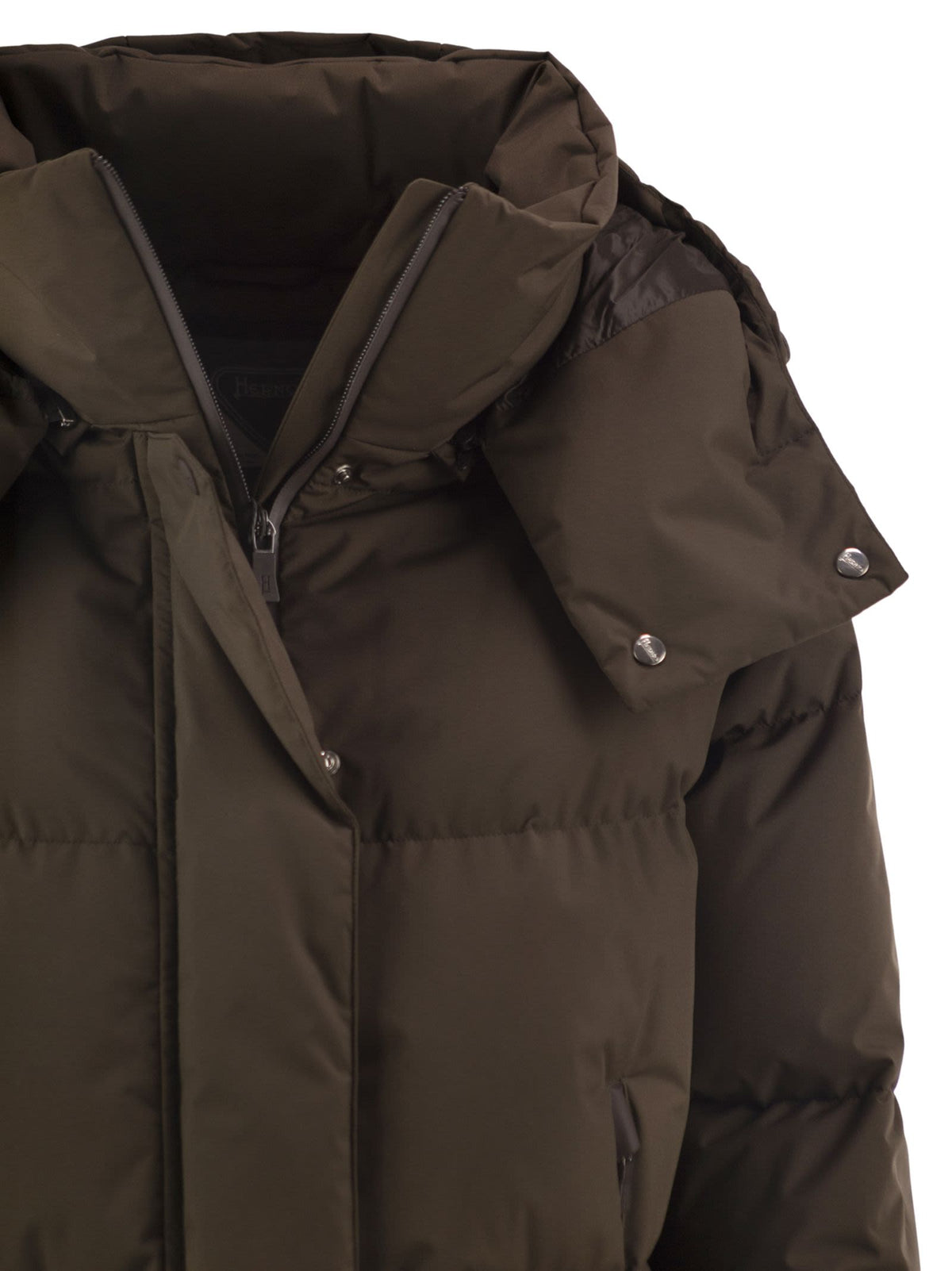 Herno Women Medium 2-Layer Hooded Down Jacket HERNO